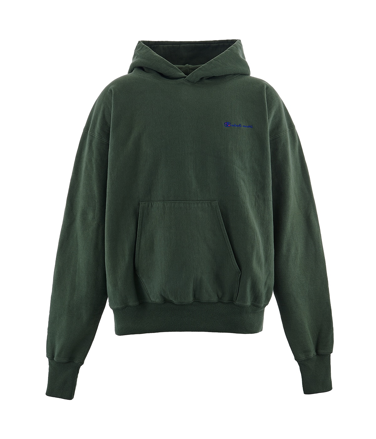 SAINT MICHAEL◆HOODIE LOGO GRAY/GREEN プルオーバーフーディー SAINT MICHAEL◇HOODIE LOGO GRAY/GREEN プルオーバーフーディー