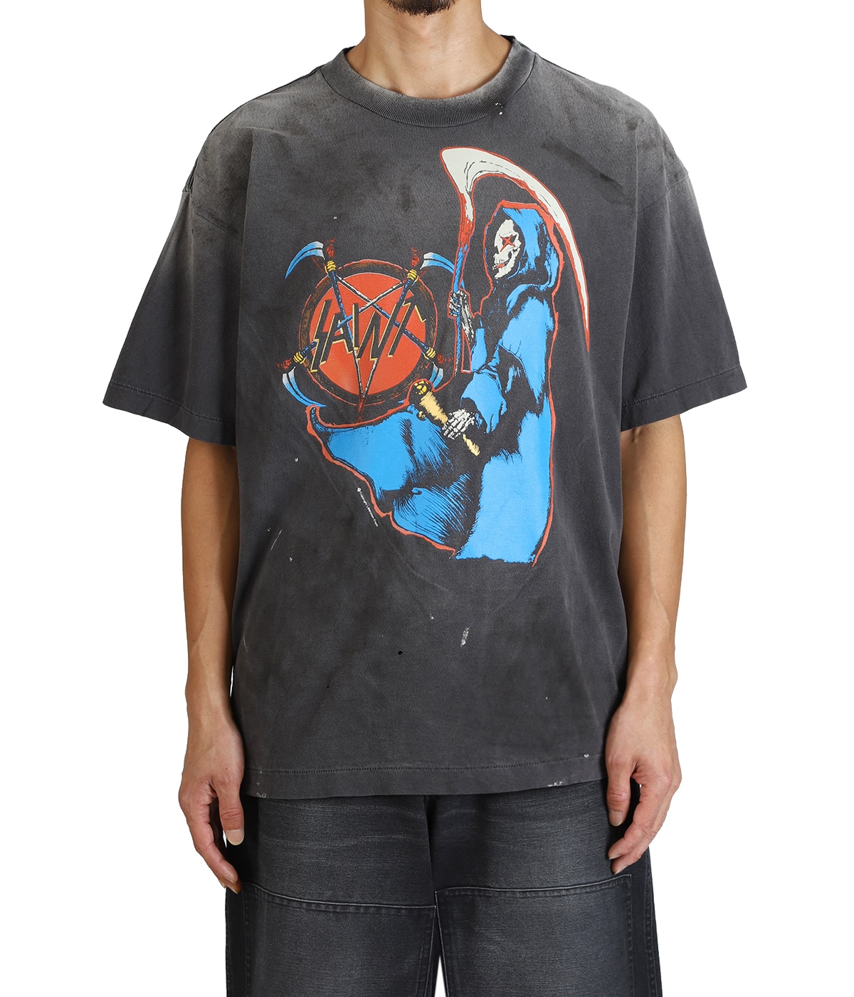 セントマイケル　Tシャツ　death SAINT Mxxxxxx 【セント マイケル】 SS TEE/DEVIL DADDY/BLACK
