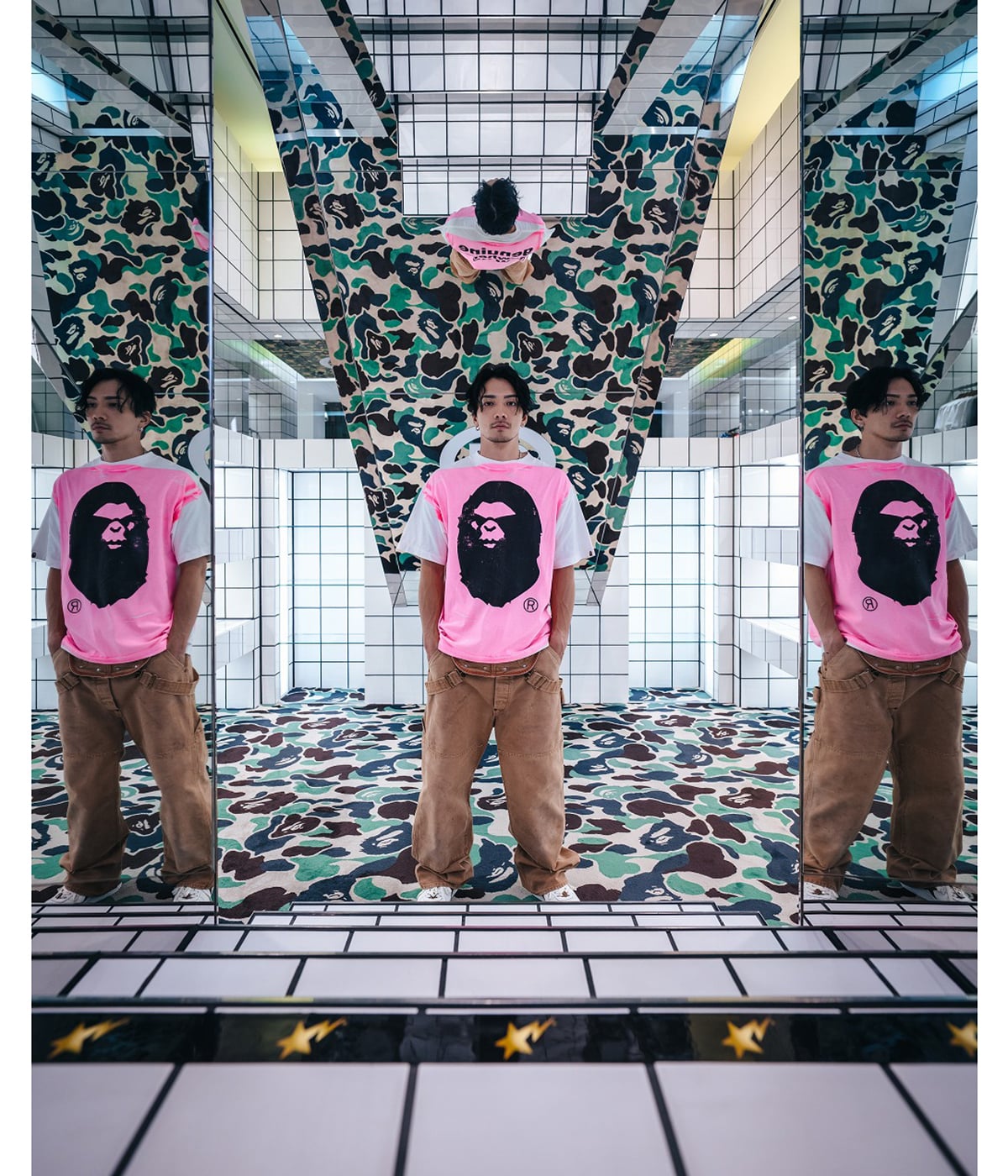 BAPE_SS TEE/HANDPRINT | SAINT Mxxxxxx(セント マイケル) / トップス