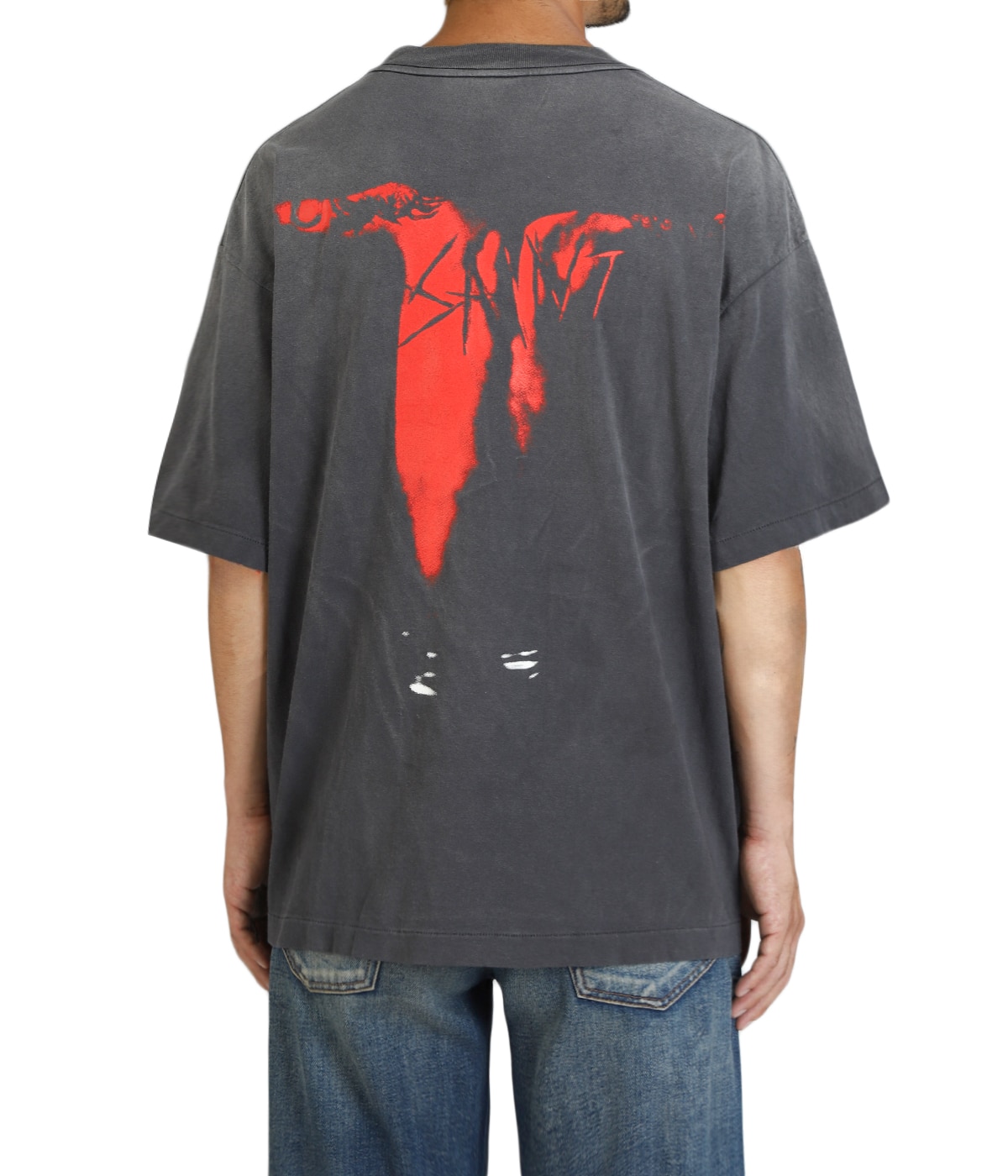 ST ANDREWS ブラック Tシャツ メンズ KY_SS TEE/KUROYUME | SAINT Mxxxxxx(セント マイケル
