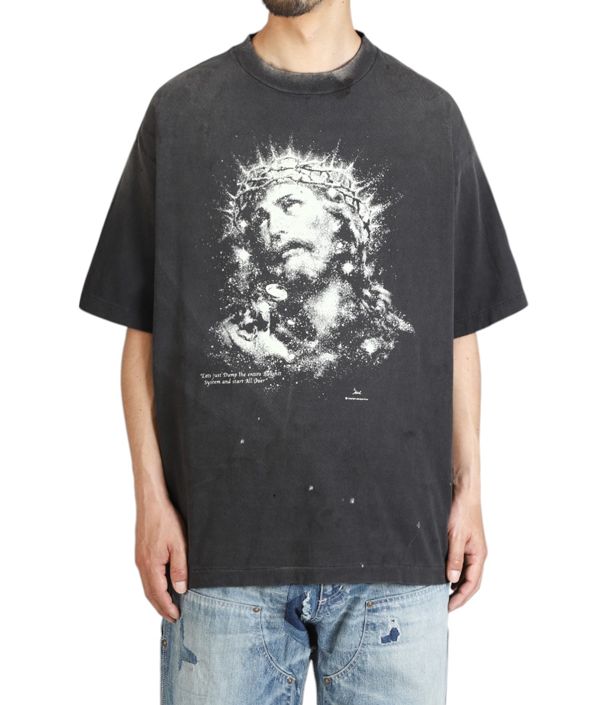 【SAINT Mxxxxxx】JESUS デザイン Tシャツ 個性的な1枚 SS TEE/JESUS | SAINT Mxxxxxx(セント マイケル) / トップス
