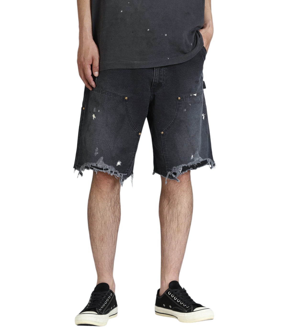 美品 セット SAINT Mxxxxxx セントマイケル トレーナー 短パン SAINT M×××××× (セントマイケル) / DOUBLE KNEE SHORTS |公式