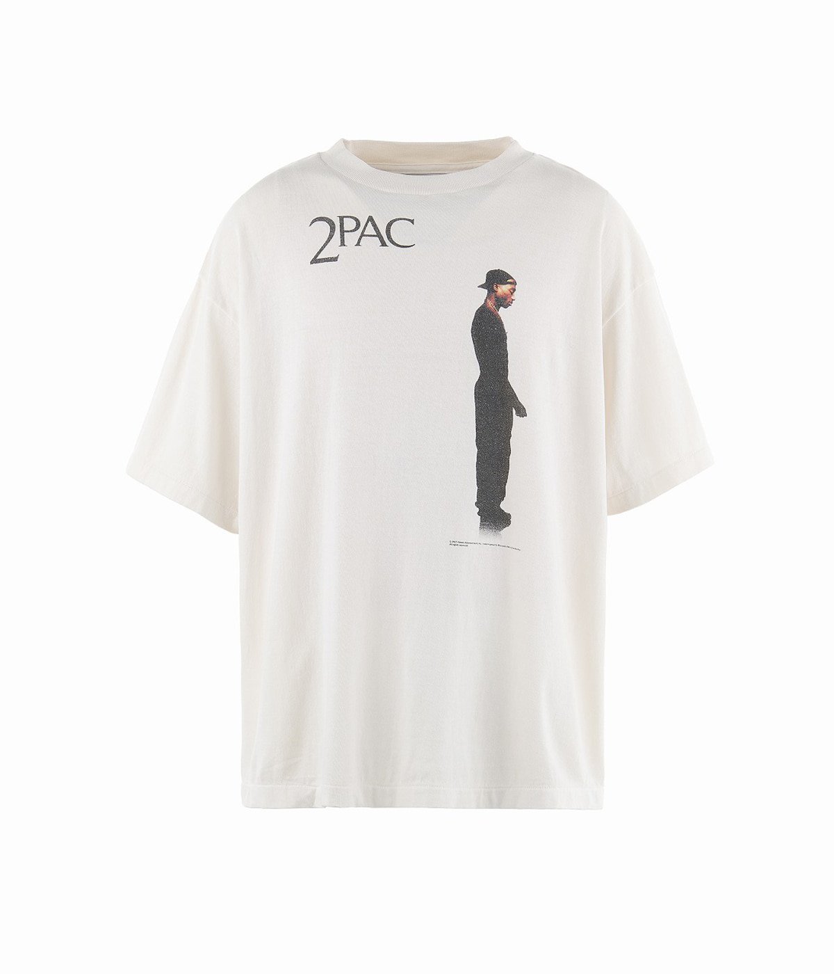 suiスタッズクロスVネックTシャツ2点白茶S SAINT M×××××× - 【ラスト1点】【限定】SM-YS8-0000-C25 / EV_SS