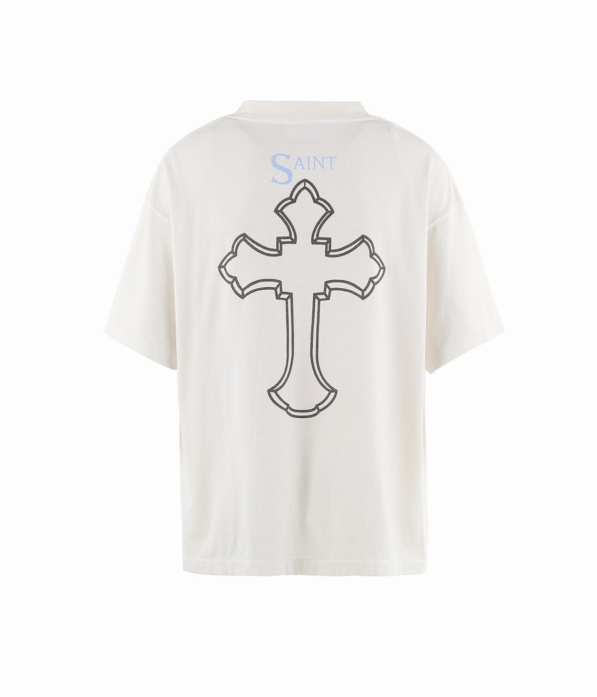 SAINT Mxxxxxx セントマイケル 2PAC クロス プリント Tシャツ セントマイケル x トゥパック SS Tシャツ 
