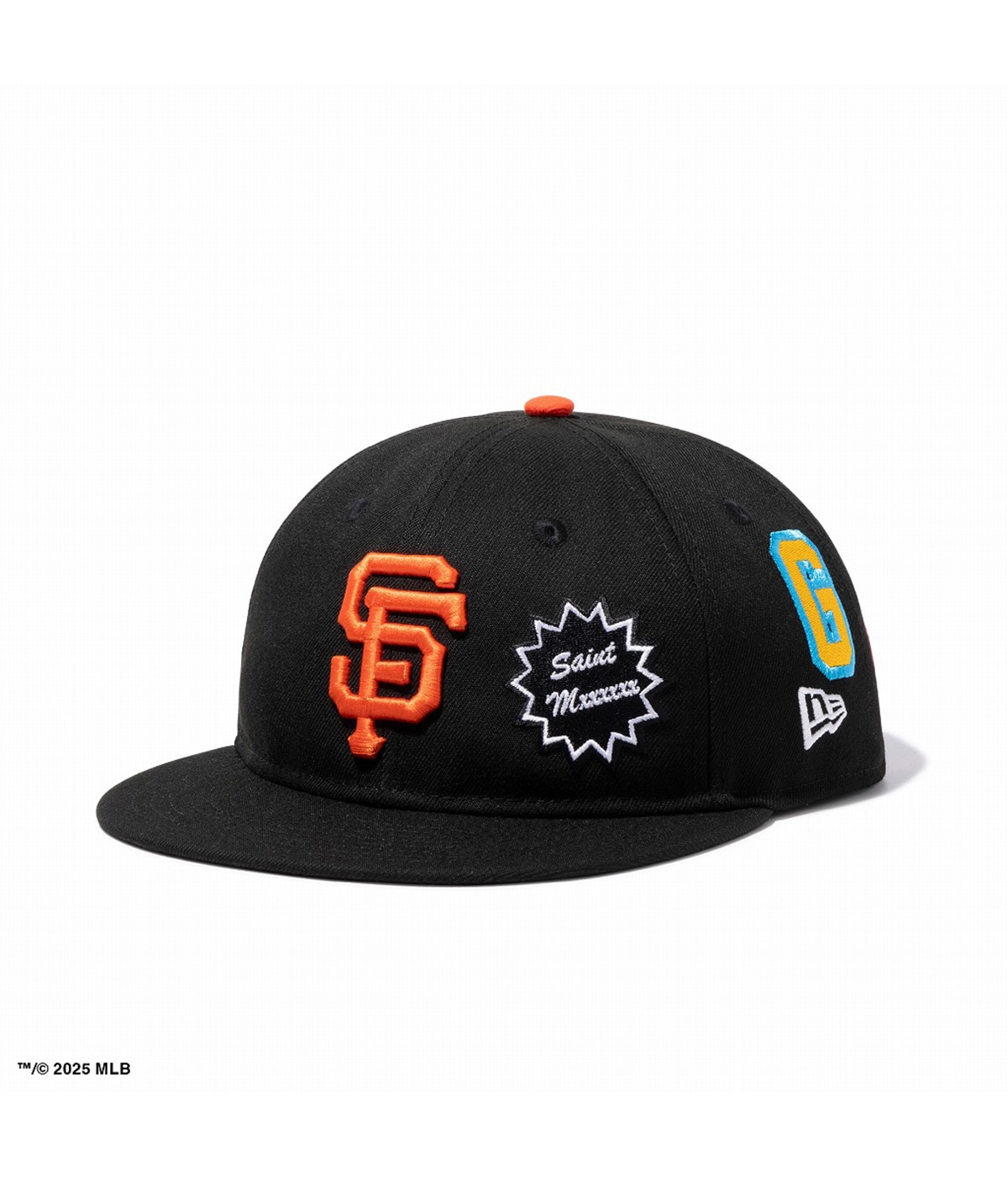 24ss SAINT MICHAEL × NEW ERAブラック黒 Saint Michael X New Era Mx6 SF Giants Cap - Black – Feature
