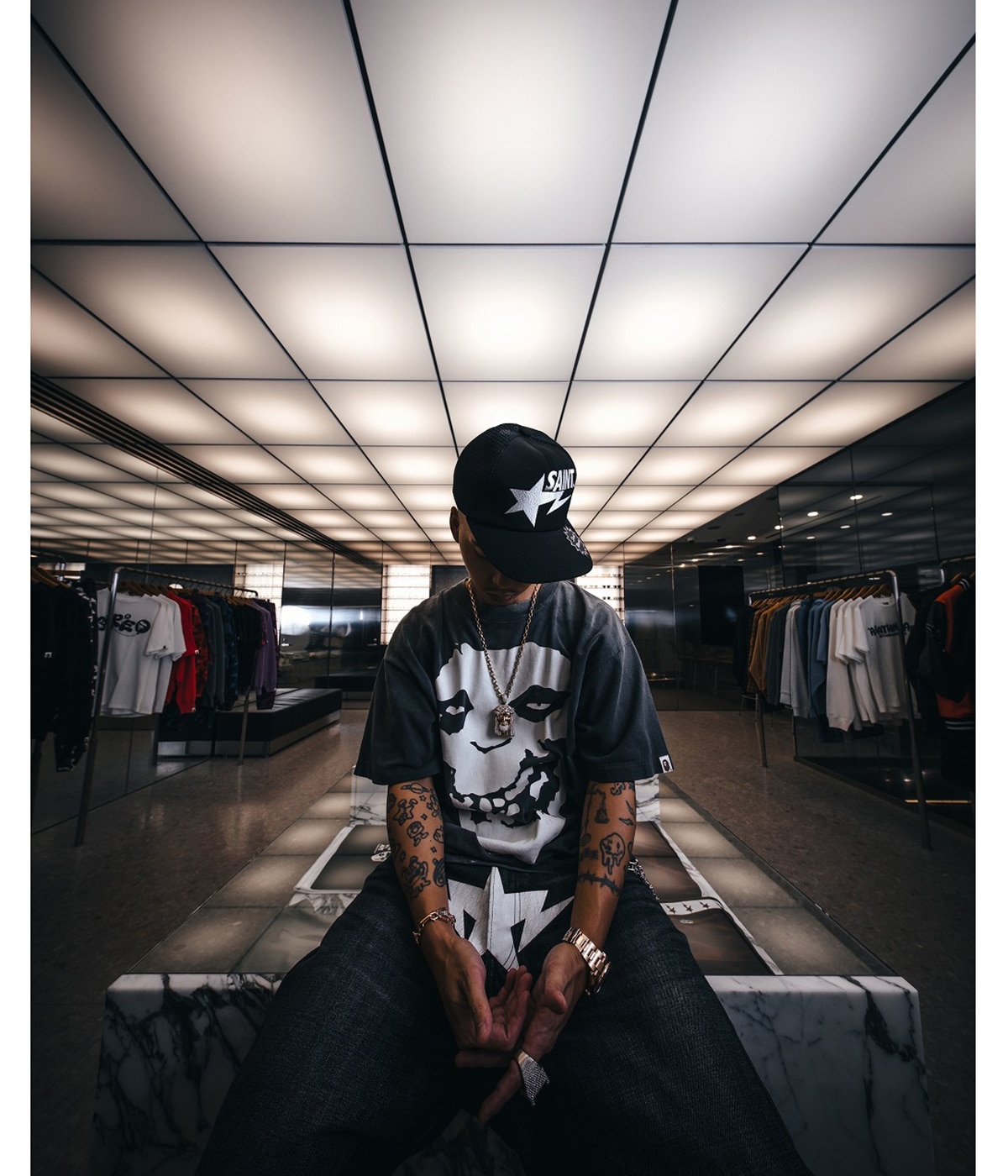 BAPE_MESH CAP | SAINT Mxxxxxx(セント マイケル) / 帽子 キャップ