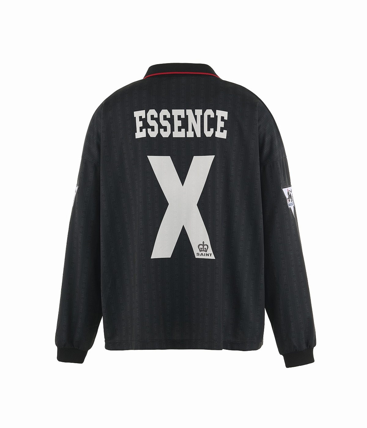 saint Faith ポロシャツ Mサイズ 黒 SOCCER SHIRT/FAITH | SAINT Mxxxxxx(セント マイケル