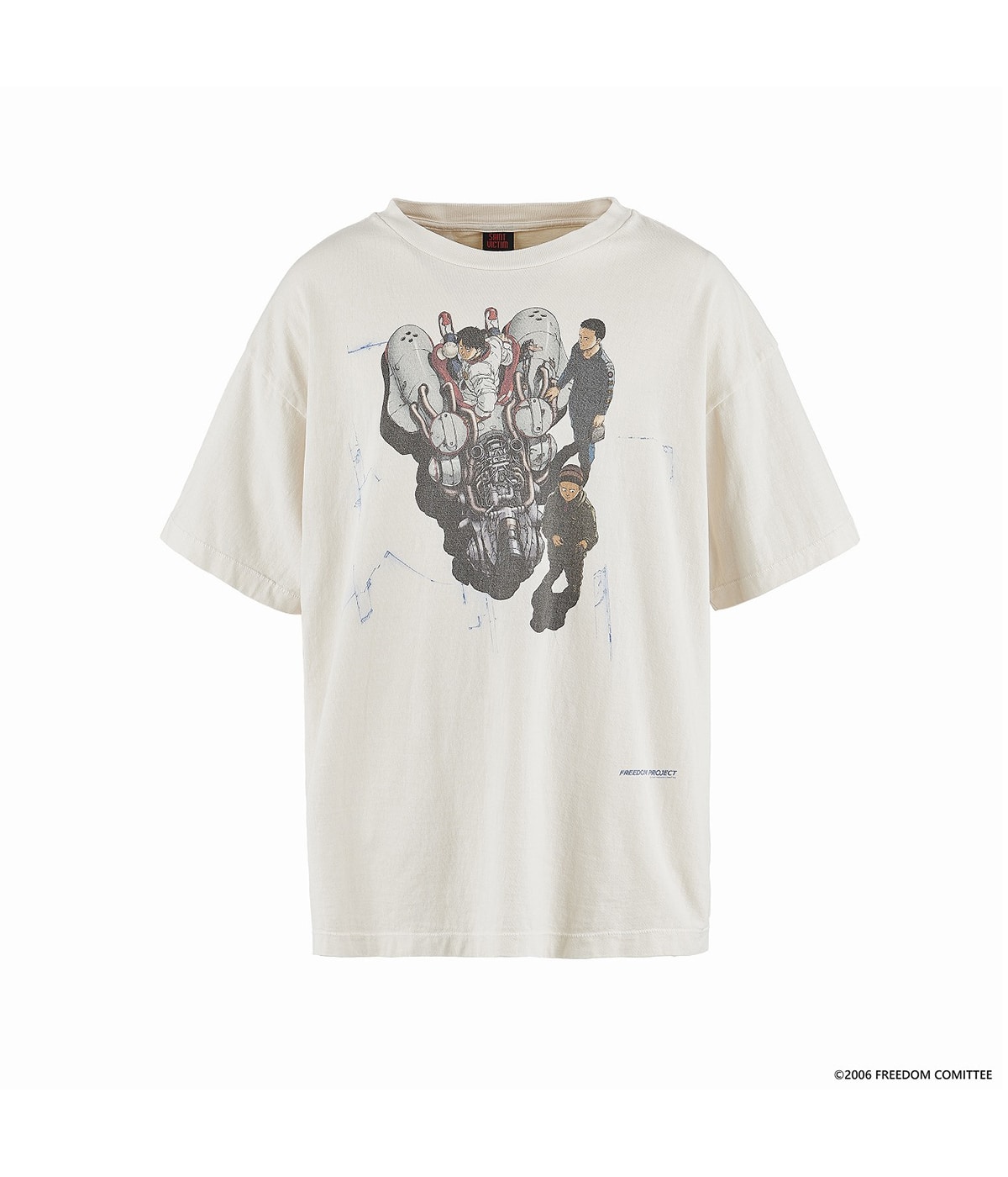 Saint Mxxxxxx Akira T セントマイケル×FREEDOM L FREEDOM × SAINT Mxxxxxx BIKE Short sleeve T-shirt 通販 大阪