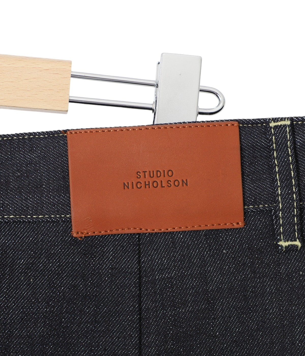 PYAD SELVEDGE DENIM SUEDE HEAD SLACK | STUDIO NICHOLSON