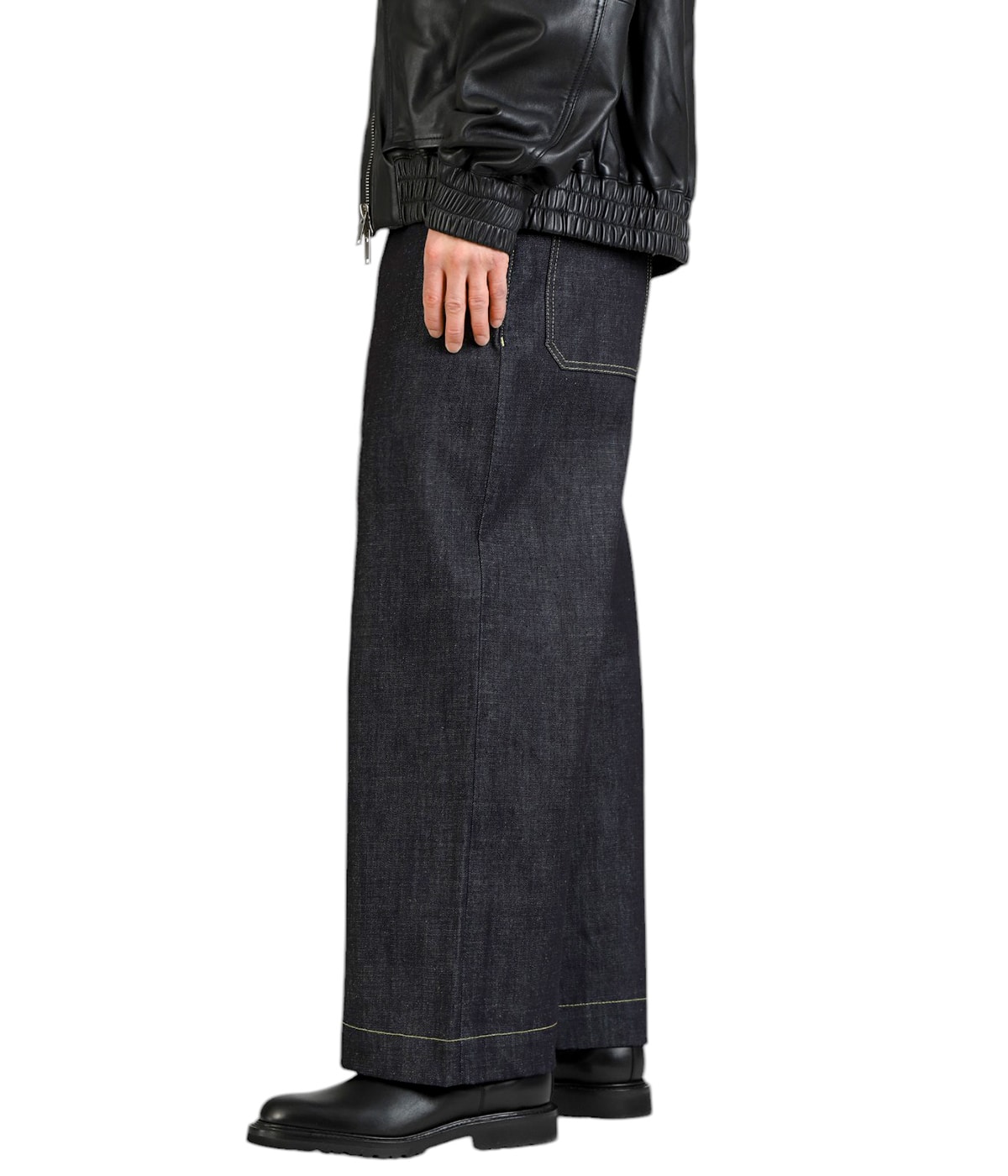 PYAD SELVEDGE DENIM SUEDE HEAD SLACK | STUDIO NICHOLSON
