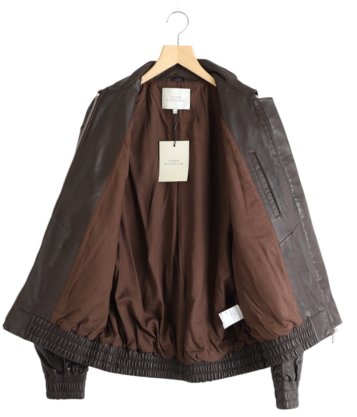 LEATHER BOMBER JACKET - PISTON - | STUDIO NICHOLSON(スタジオ