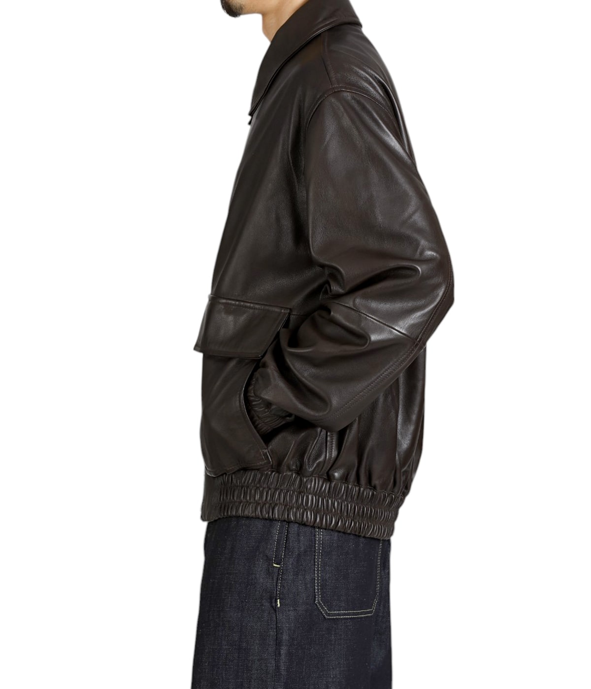 LEATHER BOMBER JACKET - PISTON - | STUDIO NICHOLSON(スタジオ