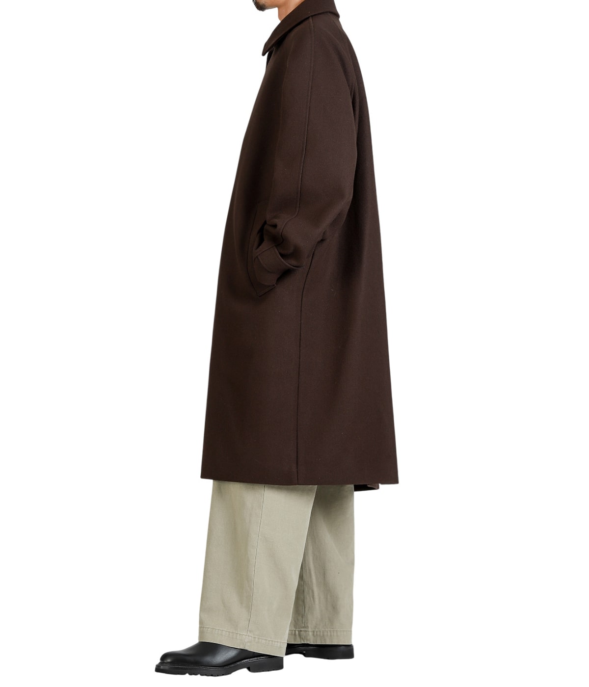 RAGLAN WOOL COAT - MELTON WOOL - | STUDIO NICHOLSON(スタジオ