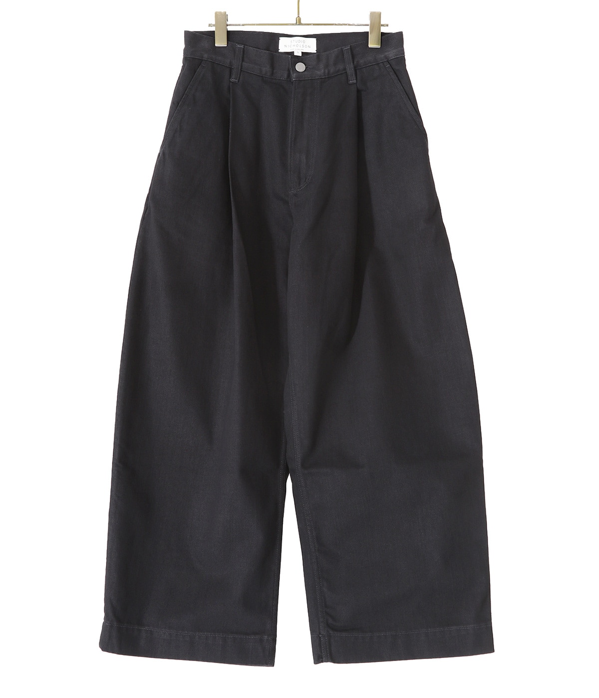 【極美品】STUDIO NICHOLSON　ワイドパンツ　BOTTLE PANT PUCH -SOFT WASHED DENIM PANT | STUDIO NICHOLSON(スタジオ
