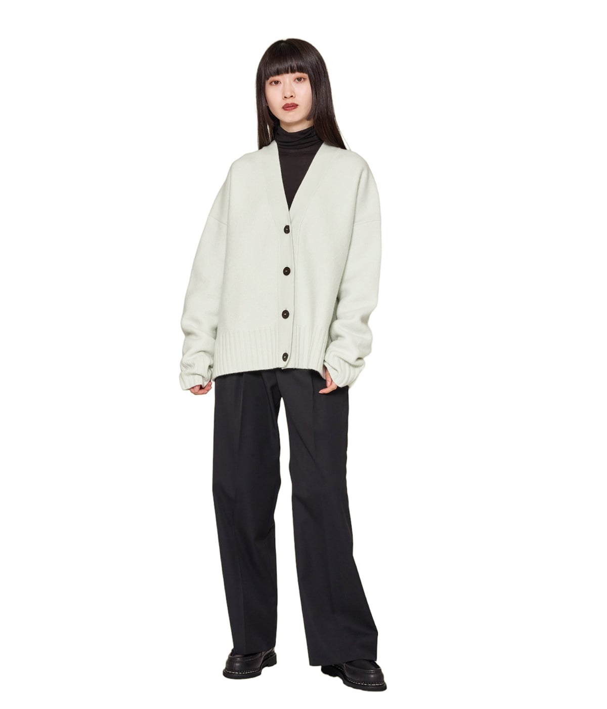 STUDIO NICHOLSON カーディガンMサイズ　BLACK 350913654_3.jpg