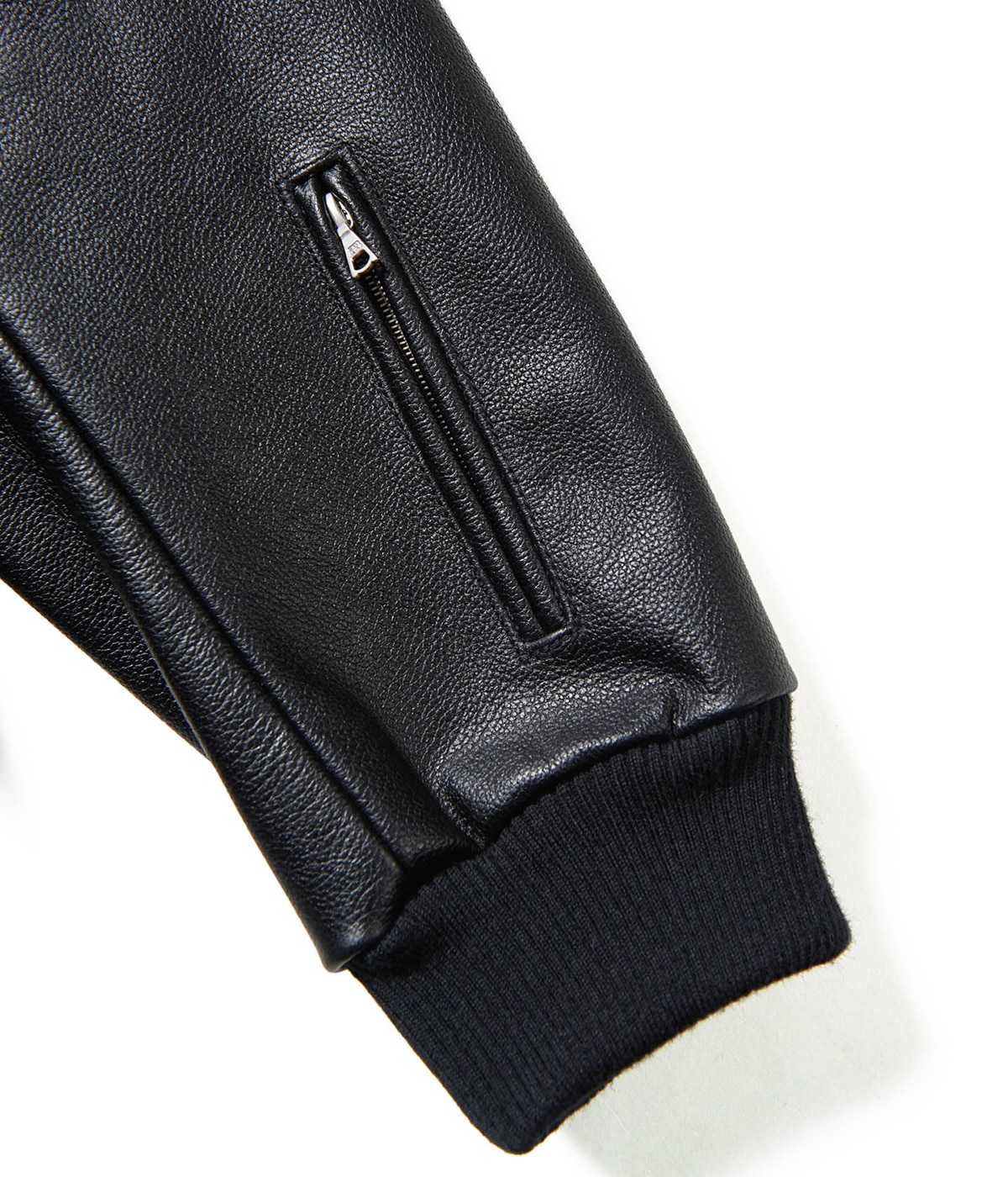 LEATHER SLEEVE VARSITY JACKET | SOPHNET.(ソフネット