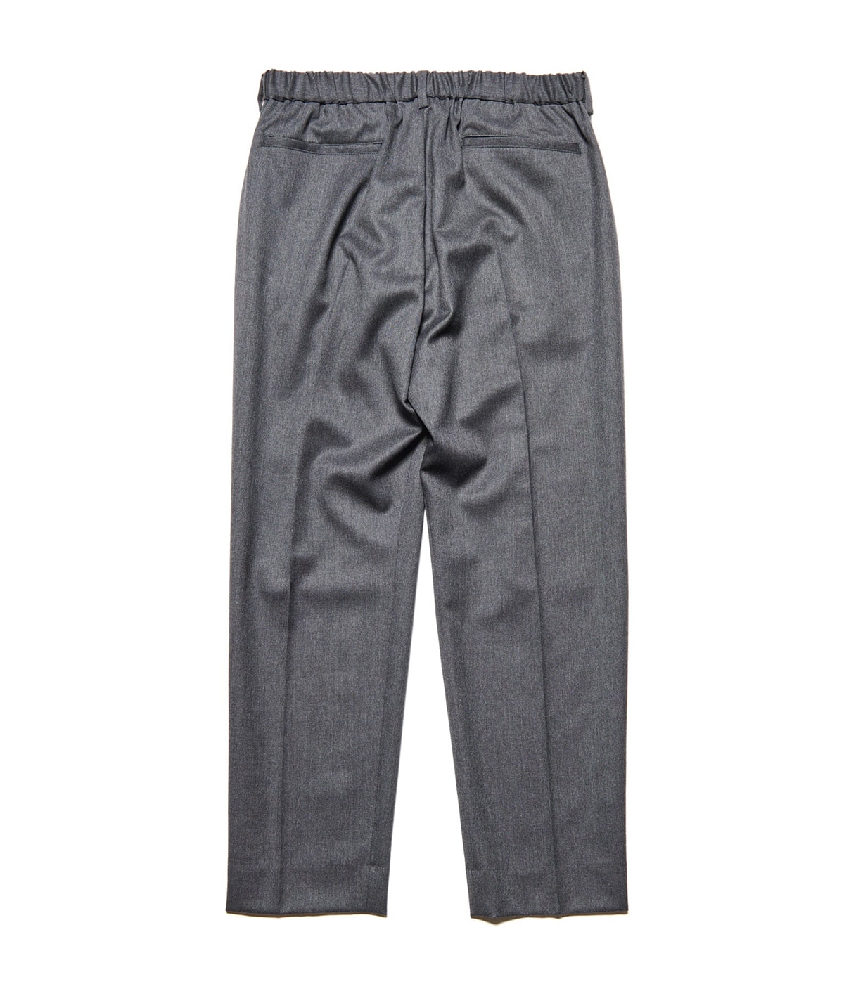 FLANNEL WOOL SHIRRING SLIM-FIT SLACKS | SOPHNET.(ソフネット