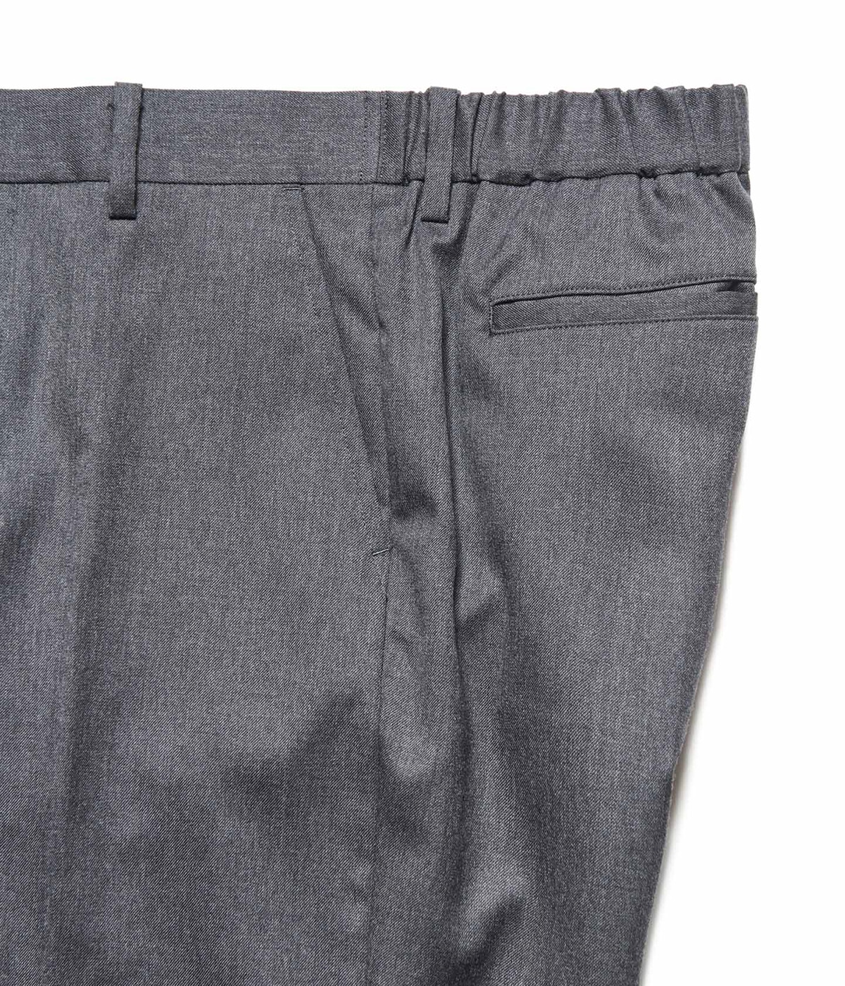 FLANNEL WOOL SHIRRING SLIM-FIT SLACKS | SOPHNET.(ソフネット