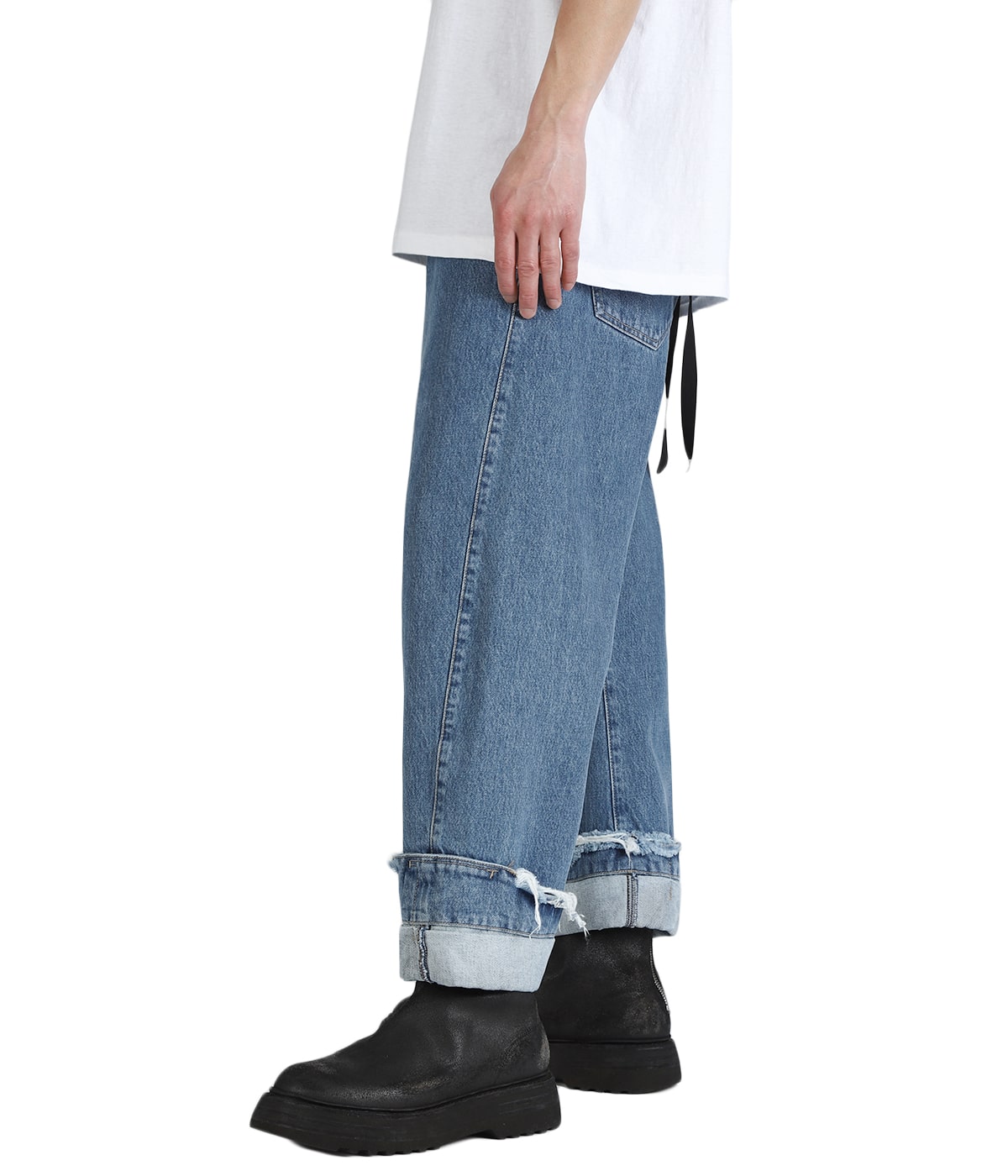 DEAN BLUE / Oversized denim trousers | MARINA YEE(マリナ・イー