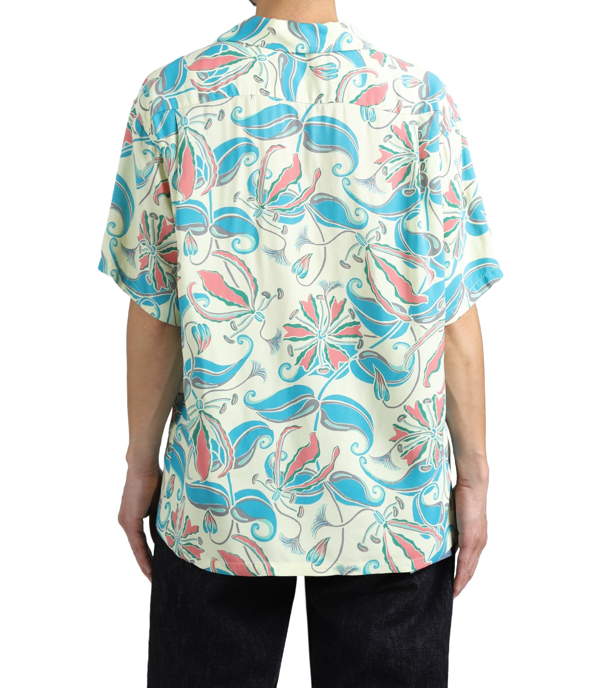 【SKYBLUE】Spider lily aloha shirt SUN SURF - S/S RAYON HAWAIIAN SHIRT - SPIDER LILY - SS39619