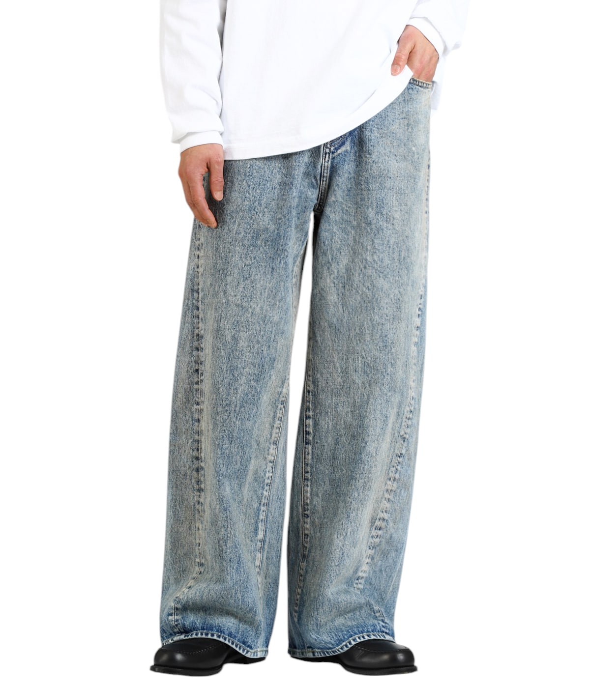 TWIST SEAM BAGGY VINTAGE DENIM JEANS | ssstein(シュタイン