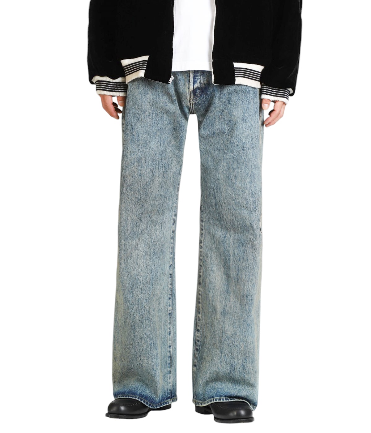 【新品】DEFORMED FLARE VINTAGE DENIM JEANS DEFORMED FLARE VINTAGE DENIM JEANS - INDIGO (ST.1075