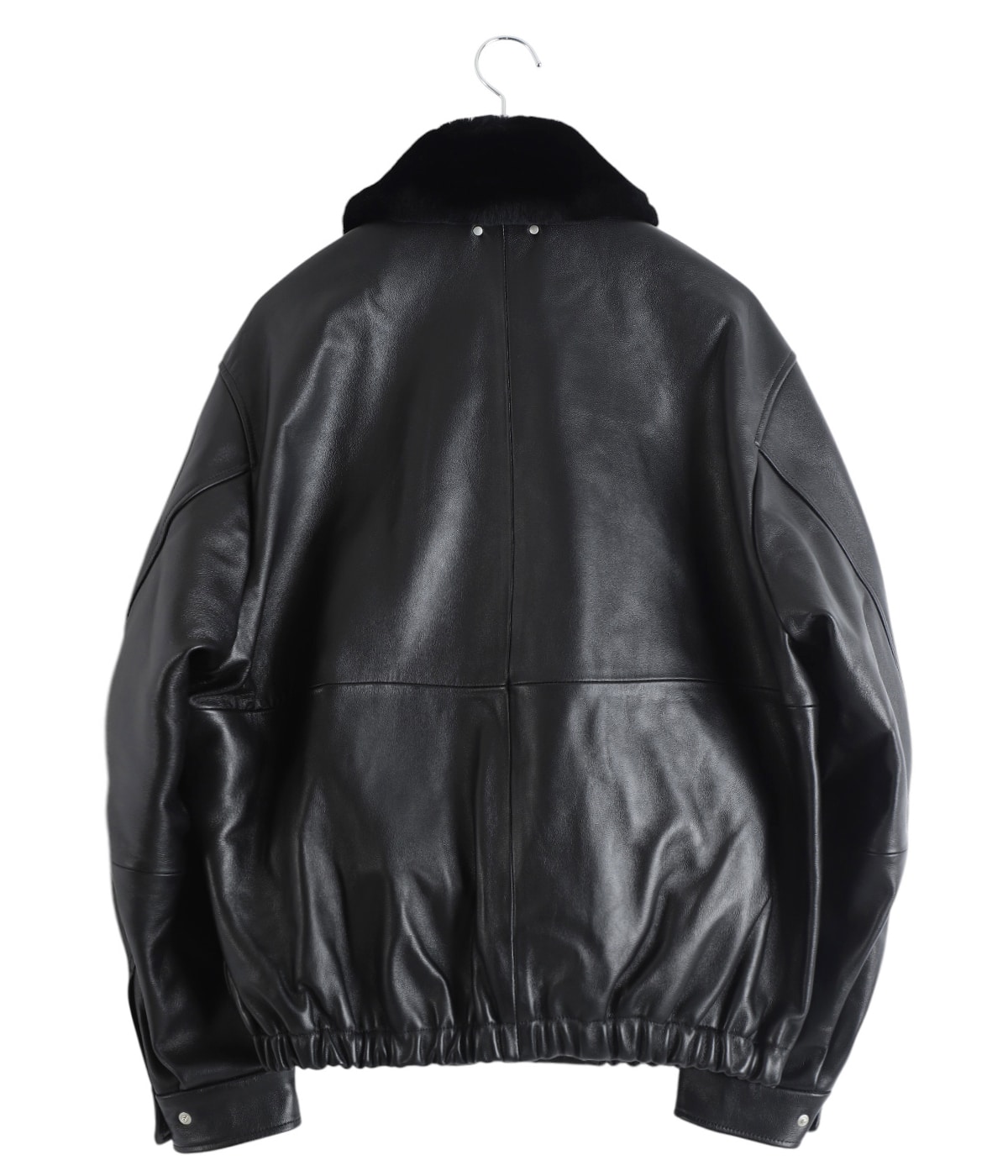 MOUTON COLLAR SHEEP LEATHER ZIP JACKET | ssstein(シュタイン