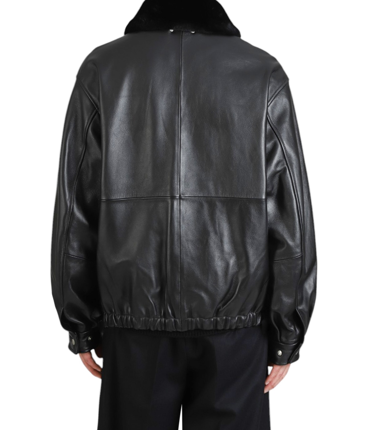 MOUTON COLLAR SHEEP LEATHER ZIP JACKET | ssstein(シュタイン