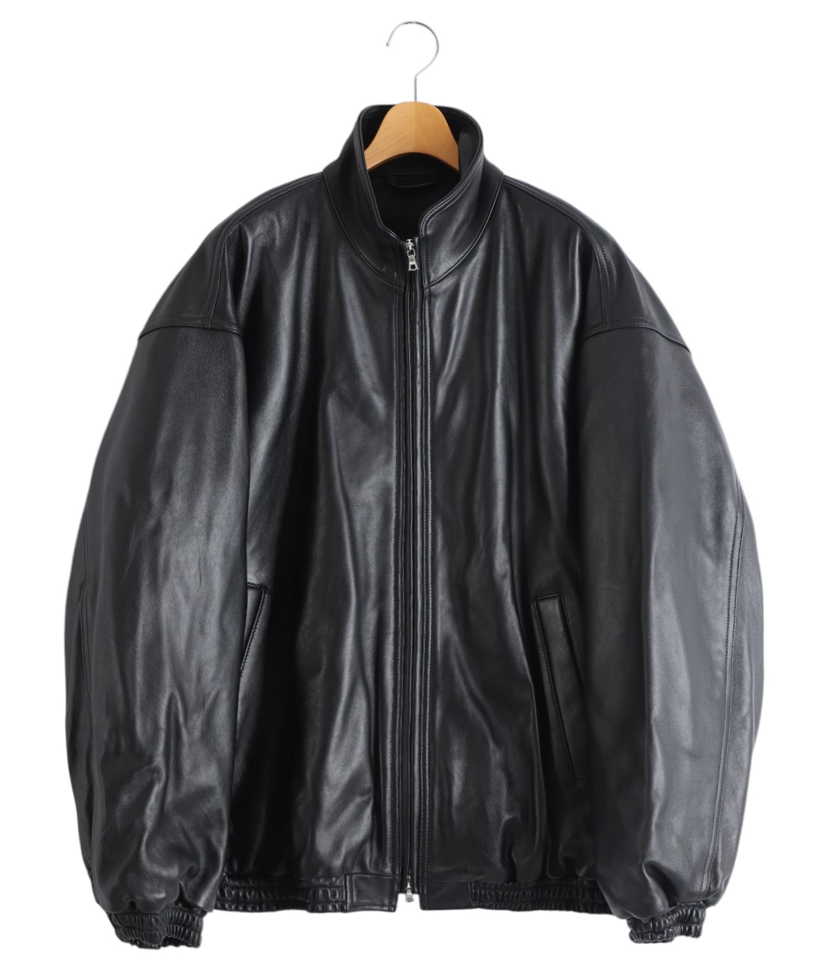 SHEEP LEATHER STAND COLLAR JACKET | ssstein(シュタイン