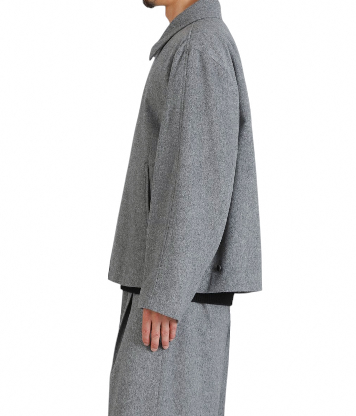 W/CA BEAVER ZIP SHORT JACKET | ssstein(シュタイン