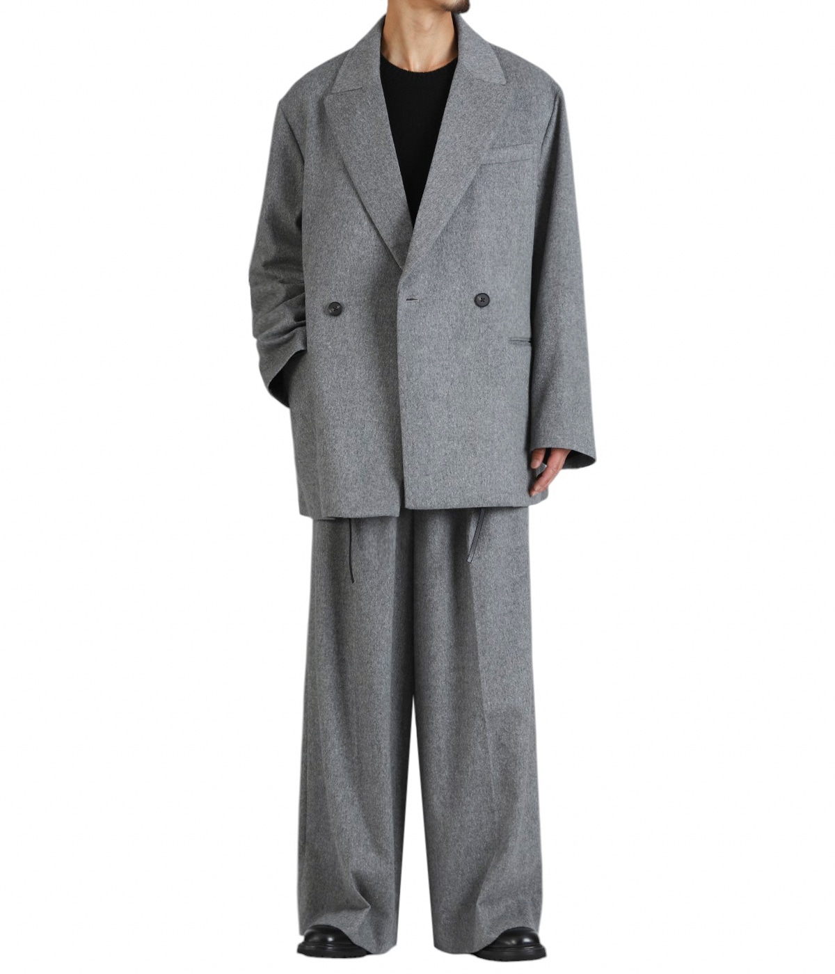 W/CA BEAVER BACK SLASH PEAK LAPEL JACKET | ssstein(シュタイン