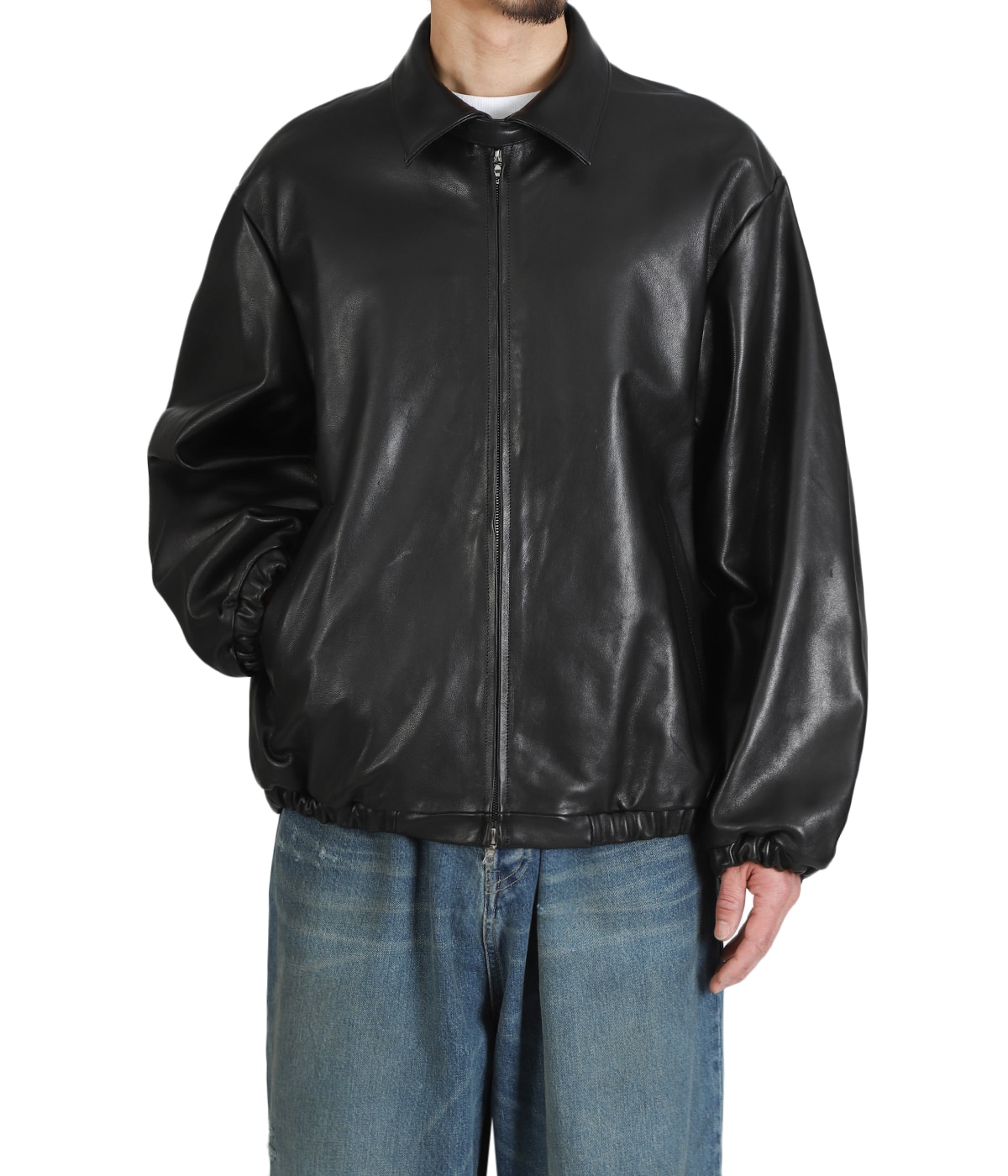 LAMBS LEATHER LIGHT ZIP JACKET | ssstein(シュタイン) / アウター