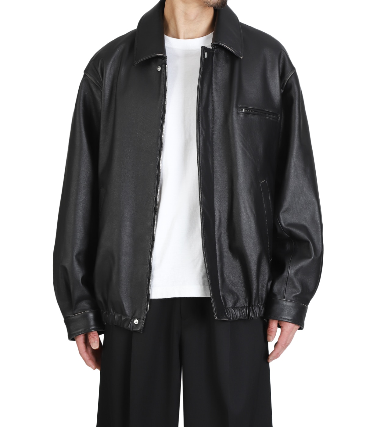 COW LEATHER VINTAGE ZIP JACKET | ssstein(シュタイン) / アウター