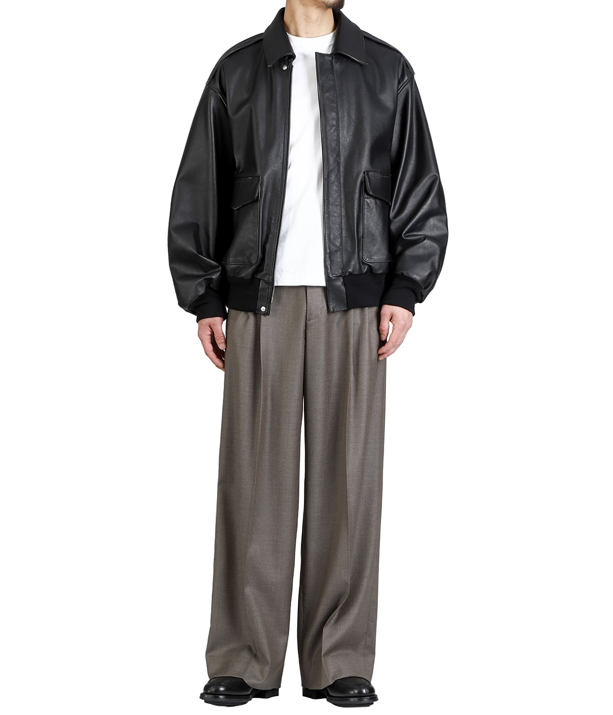 COW LEATHER VINTAGE FLIGHT JACKET | ssstein(シュタイン) / アウター