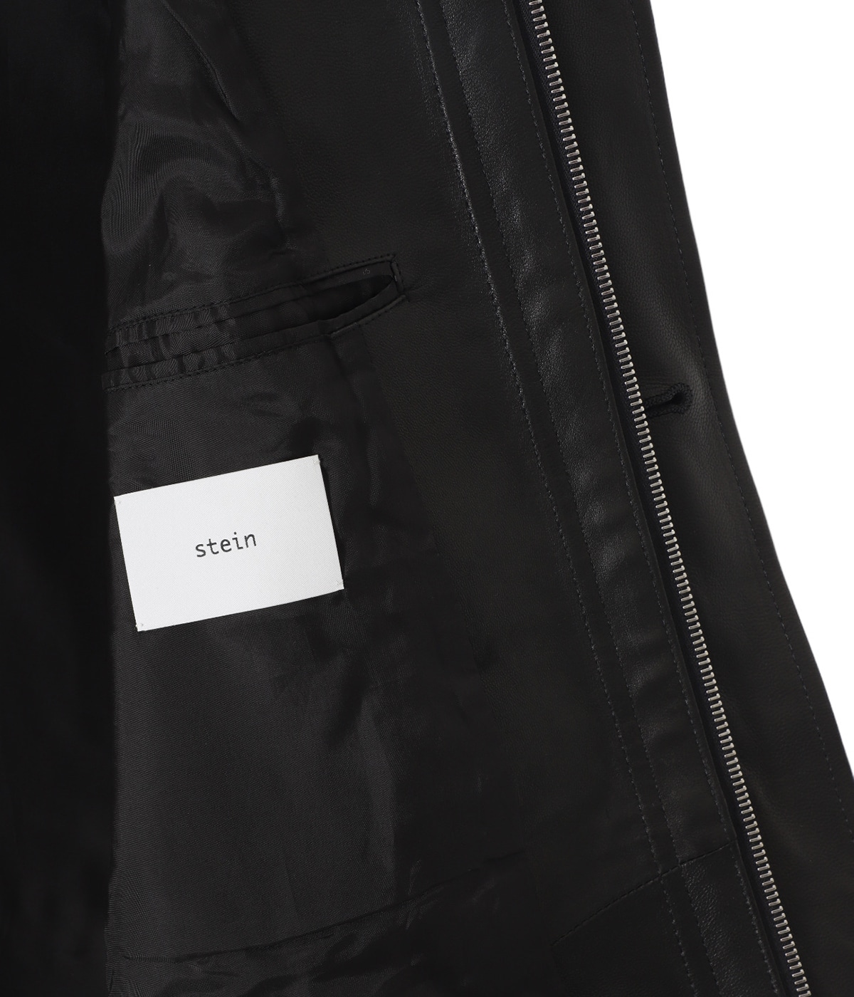 【どつ様】新品未使用 ssstein ブラック レザージャケット Mサイズ ssstein / シュタイン】LEATHER ZIP SHORT JACKET - BLACK