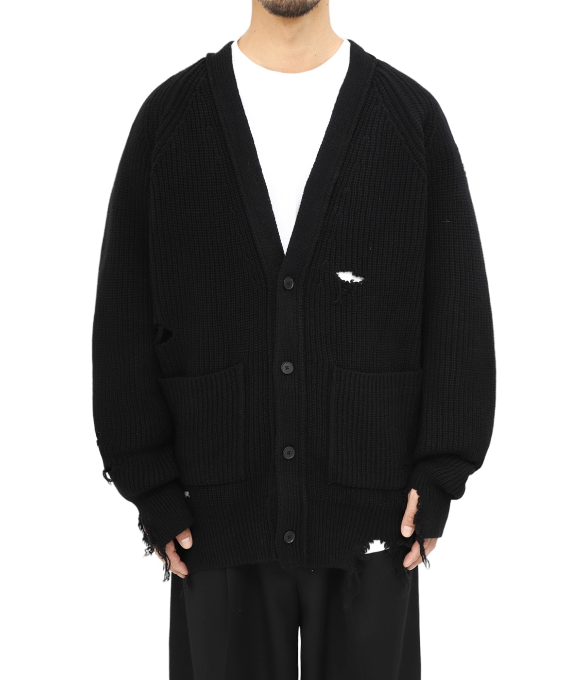 stein カーディガン MILLED Damage Knit Cardigan ssstein / Milled Damage Knit Cardigan | twelve