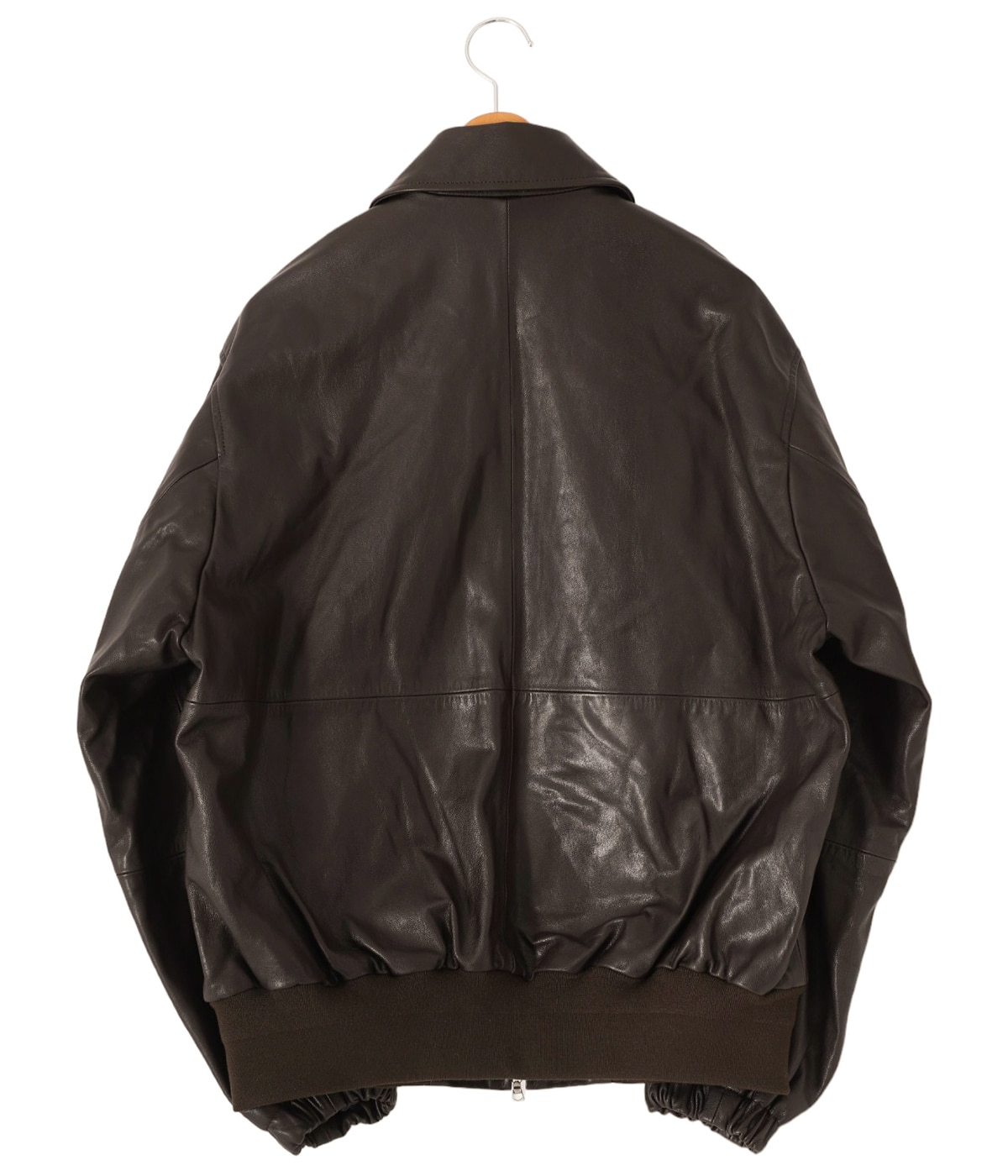 【至高イタリア製】 A-2 本革 レザージャケット ショート丈 riri zip org.jpg