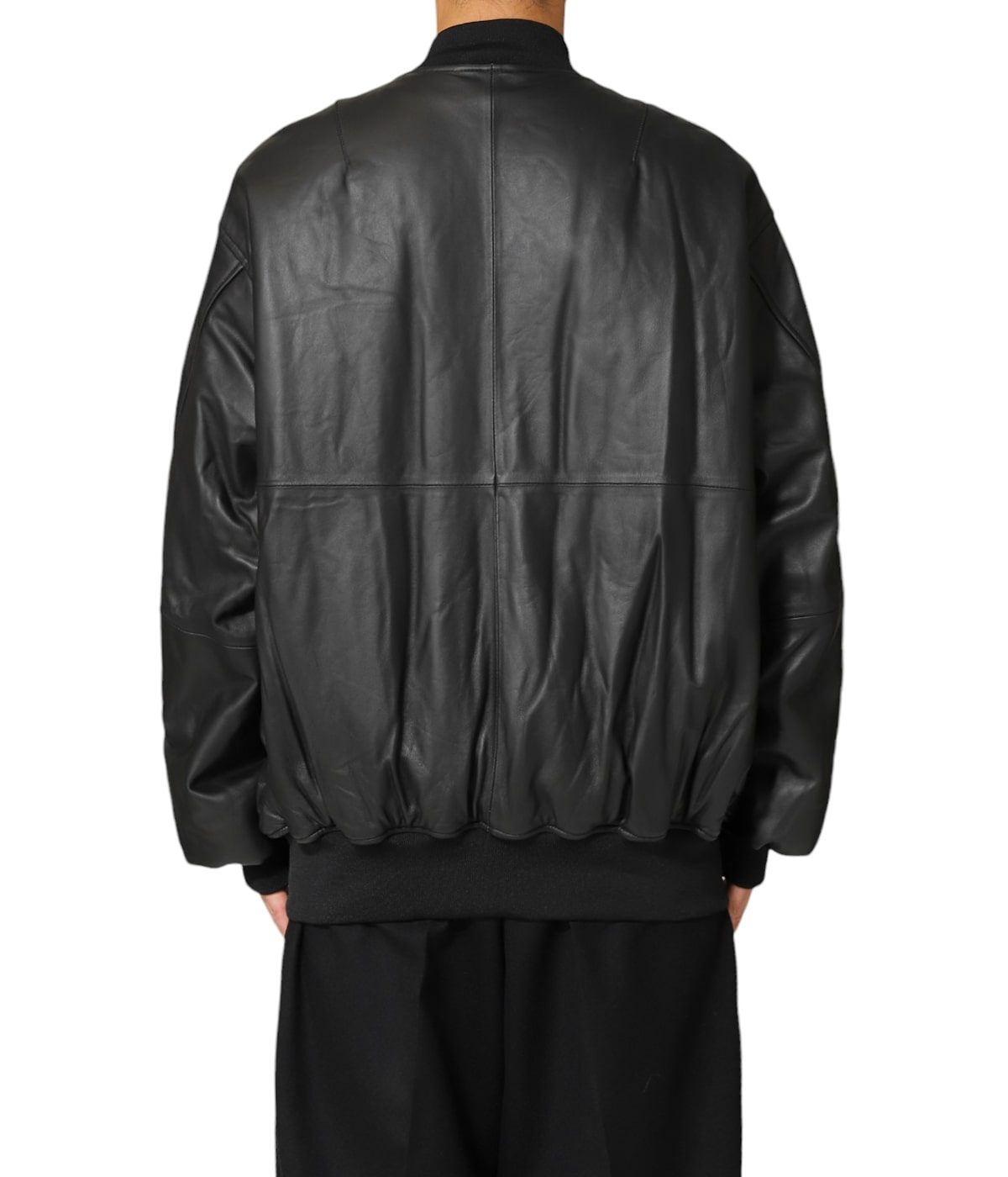 ジャケット・アウター stein 24AW LEATHER FLIGHT JACKET L ssstein / シュタイン】LEATHER FLIGHT JACKET - DARK CHARCOAL