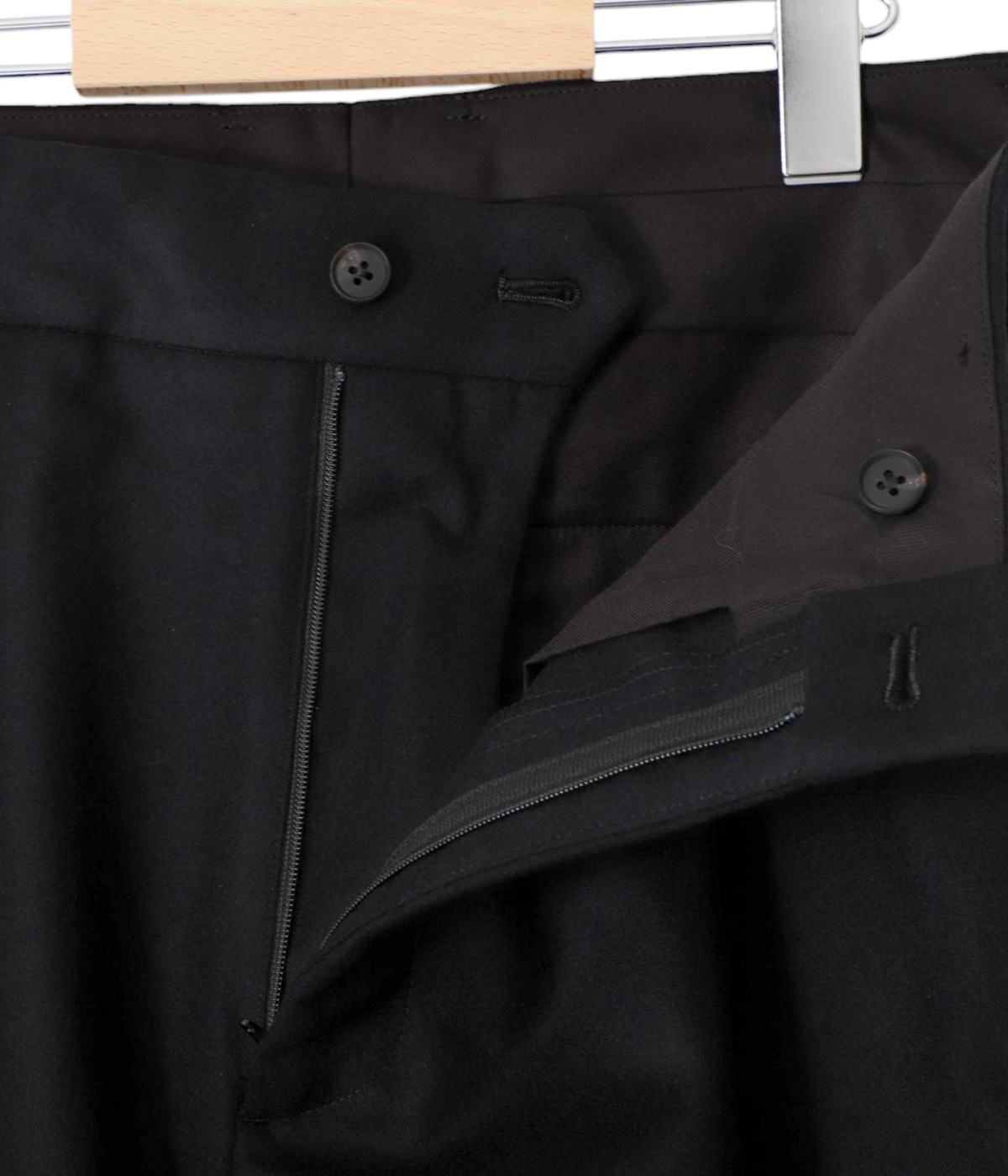 stein スラックス　ブラック 25ss ssstein/LONG WIDE TROUSERS 