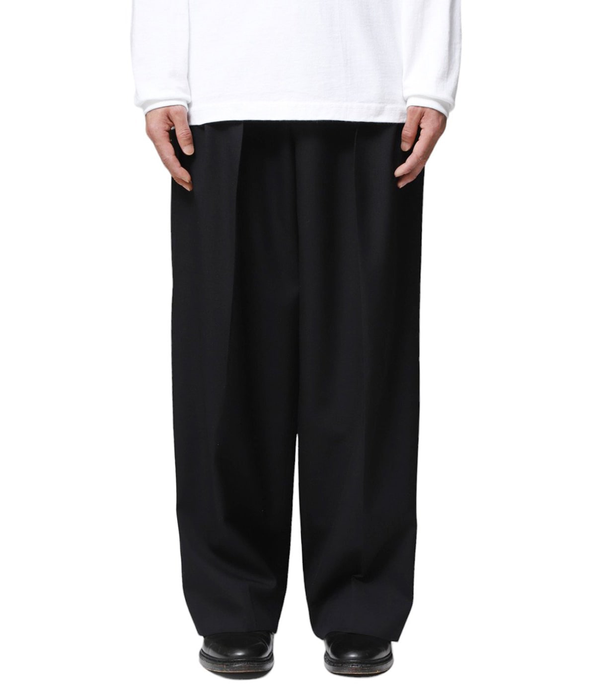 ssstein 24AW EASY WIDE TROUSERS S 未使用新品 ssstein / シュタイン】EASY WIDE TROUSERS (2/72 WOOL