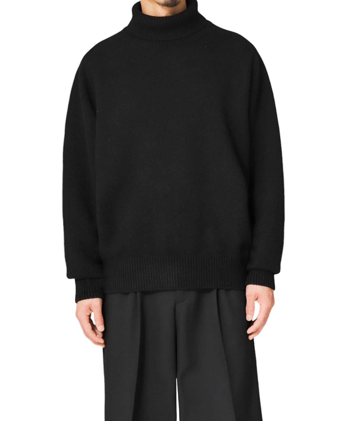 EXTRA FINE WOOL WARM KNIT TURTLE NECK LS | ssstein