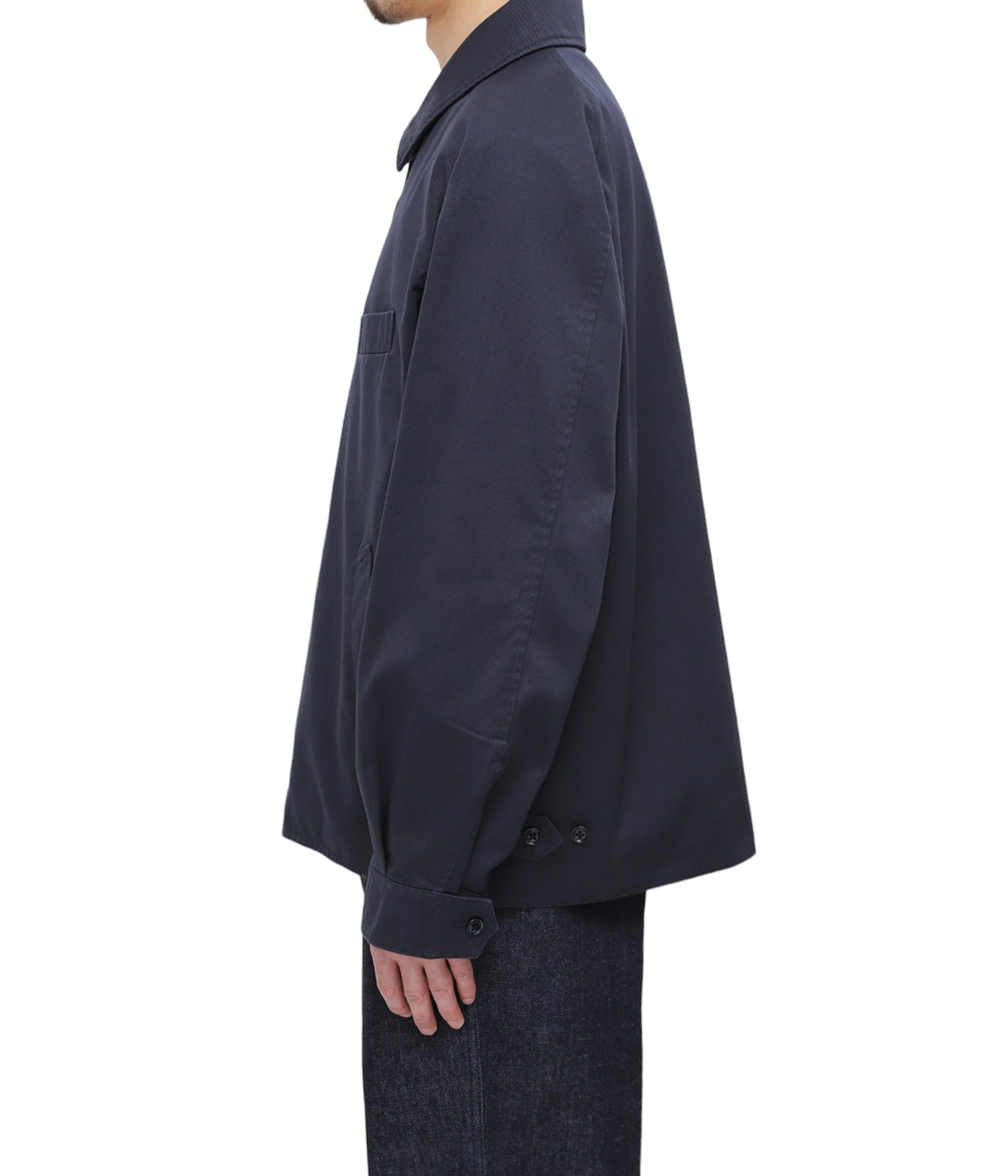 【未使用】nanamica CHINO CREW JACKET ネイビー M nanamica (ナナミカ) WINDSTOPPER Chino Crew Jacket / ウィンド