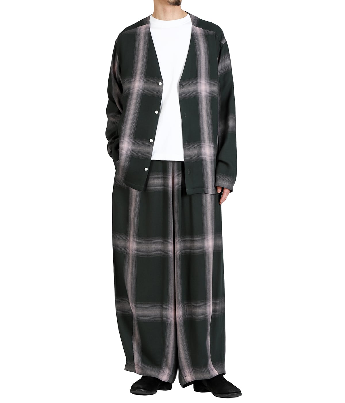 V Neck Shirt - Rayon Plaid | NEEDLES(ニードルズ) / トップス 長袖