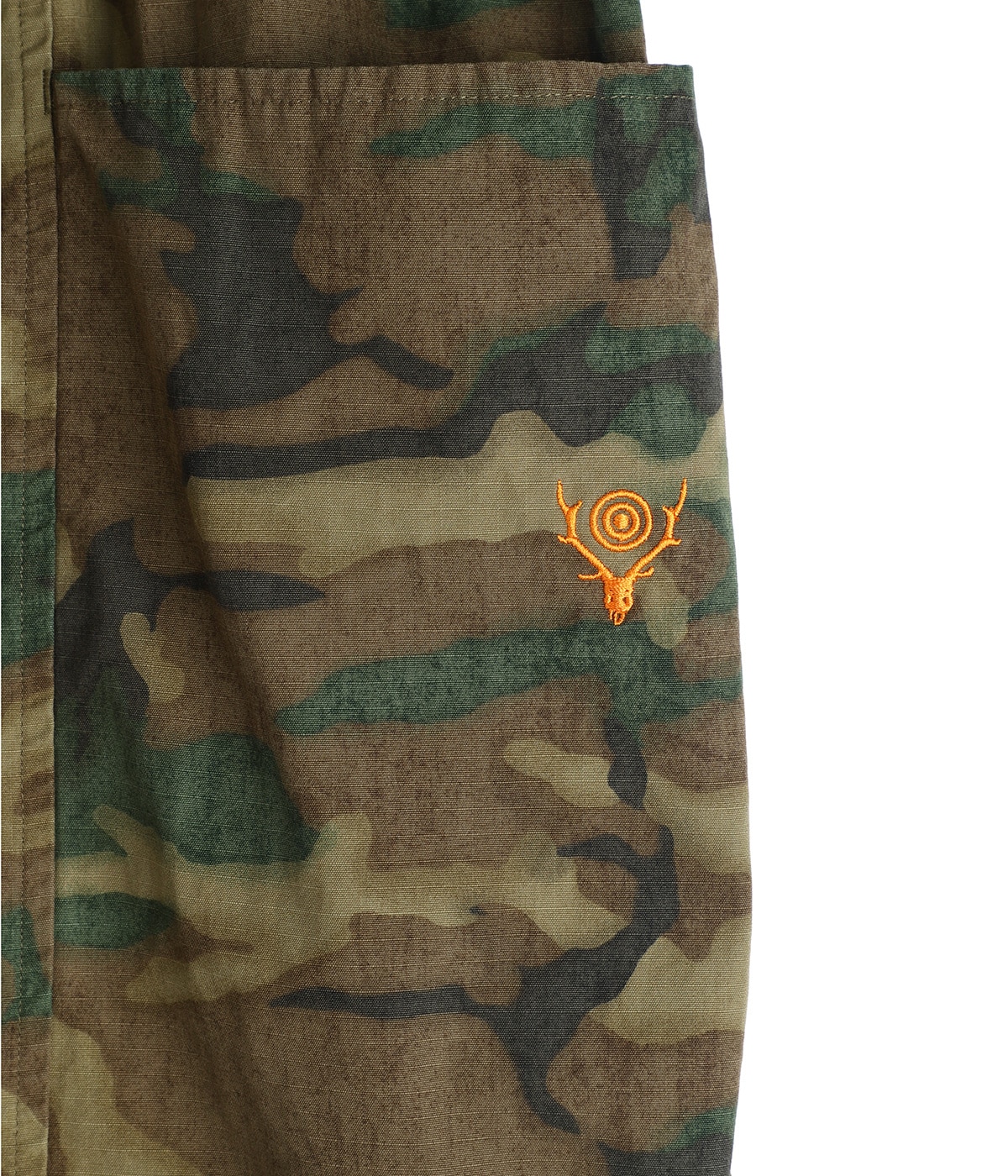 Army String Cropped Pant - Cotton Ripstop / Camo | South2 West8
