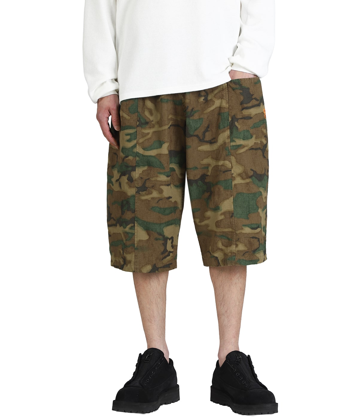 Army String Cropped Pant - Cotton Ripstop / Camo | South2 West8