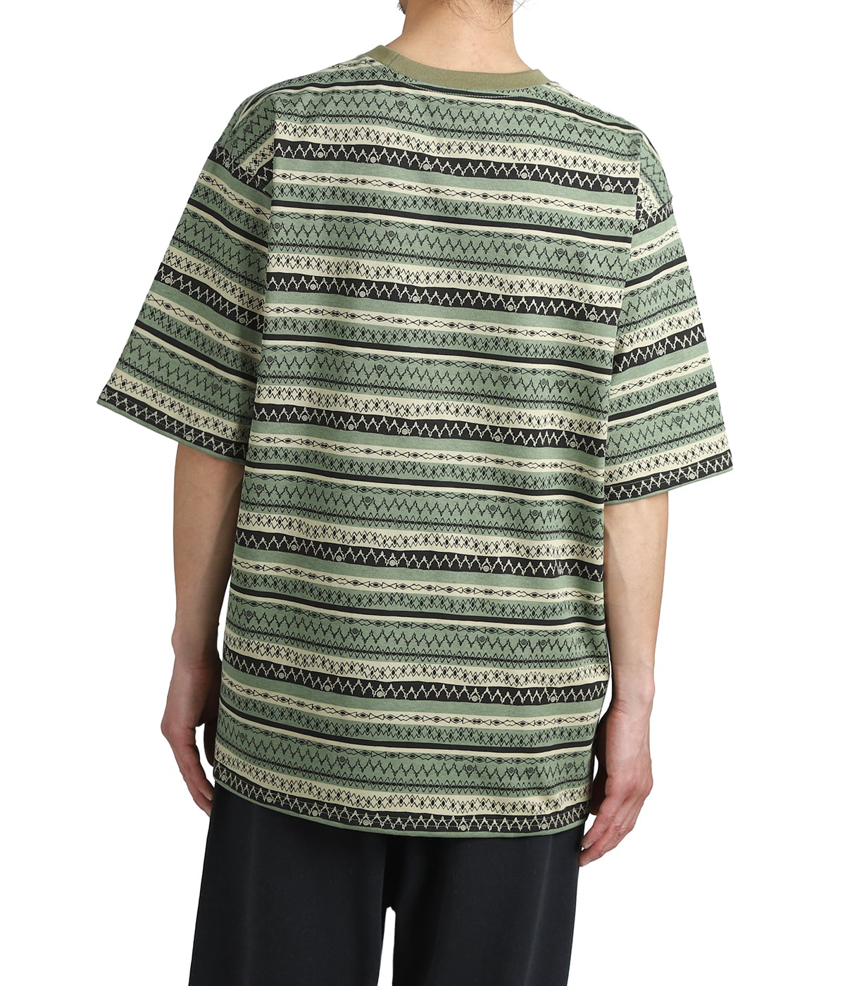 S/S Crew Neck Tee - Stripe Jersey / Stripe Printed | South2 West8 
