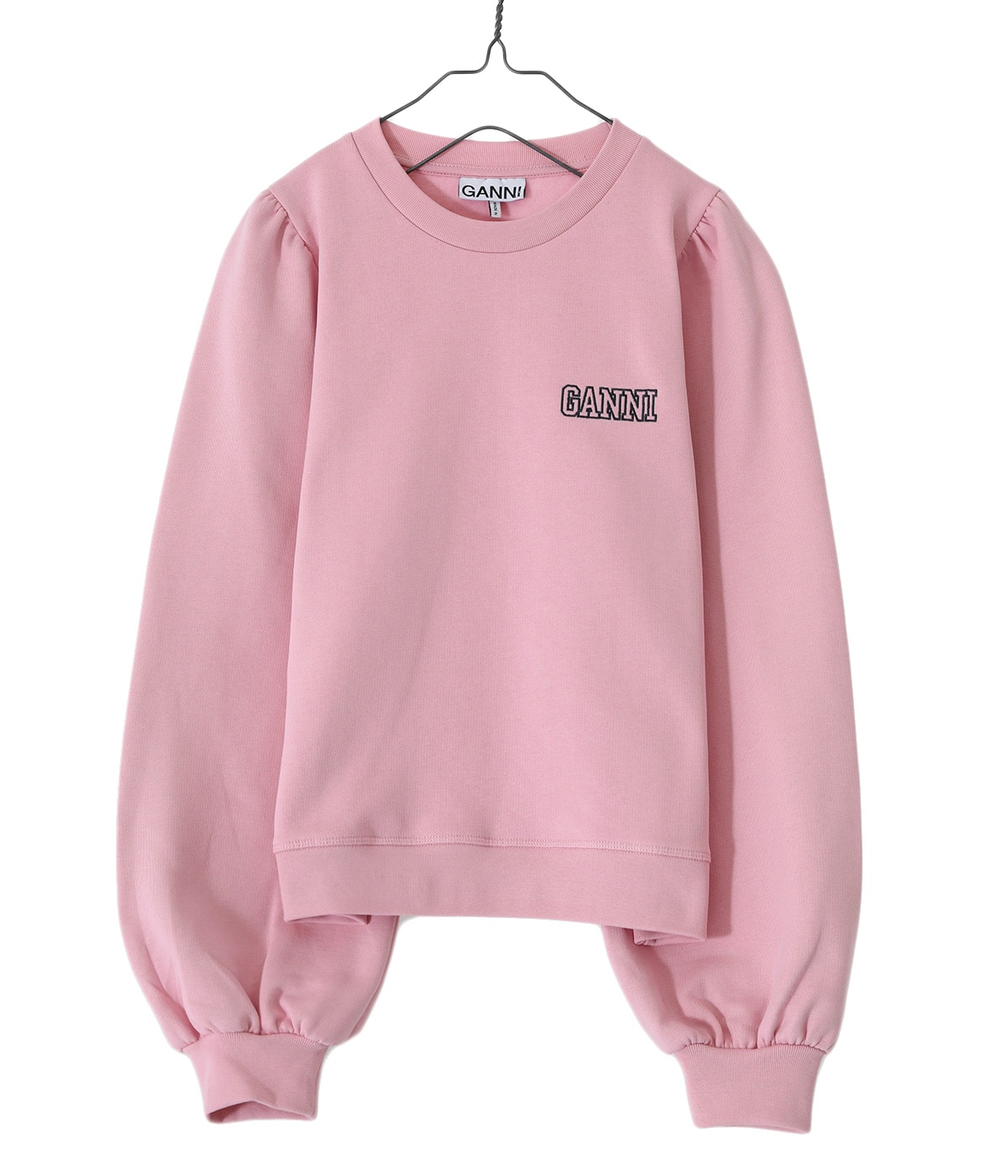 【美品】Ganni Isoli パフスリーブ ラブクラブ スウェット 美品】Ganni Isoli パフスリーブ ラブクラブ スウェット