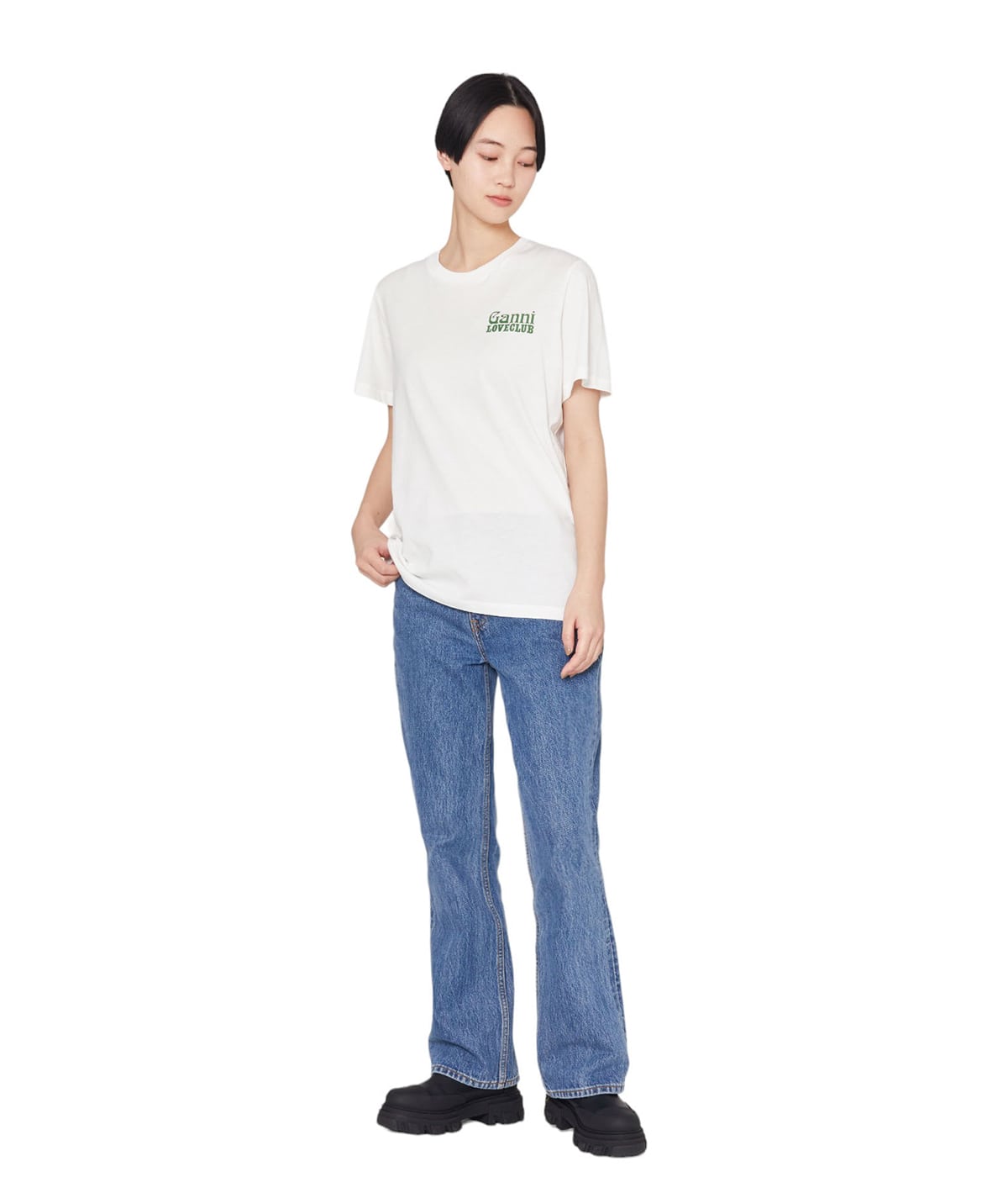  Jeans LV04RB862G YAA Tシャツ Tシャツ - ショートスリーブモノグラムプリントTシャツ