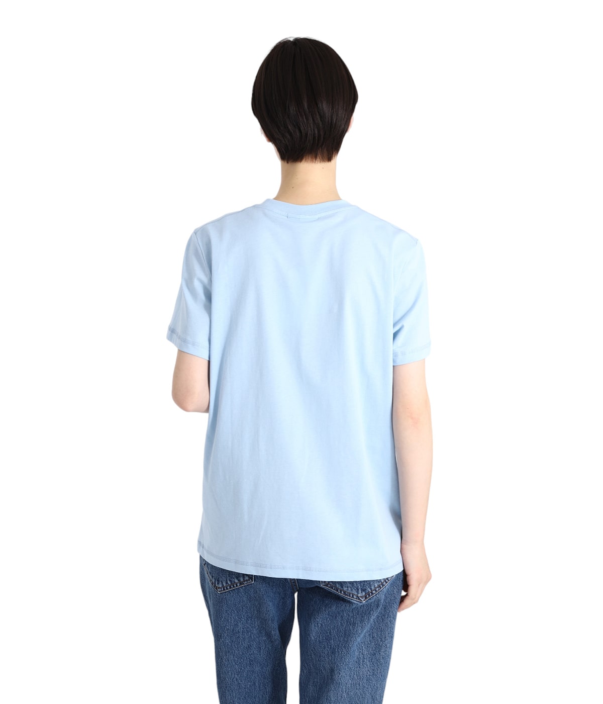 GANNI 売れ筋商品|||ガニー Tシャツ トップス レディース Tops Blue GANNI ロゴ Tシャツ | ブルー | FARFETCH JP