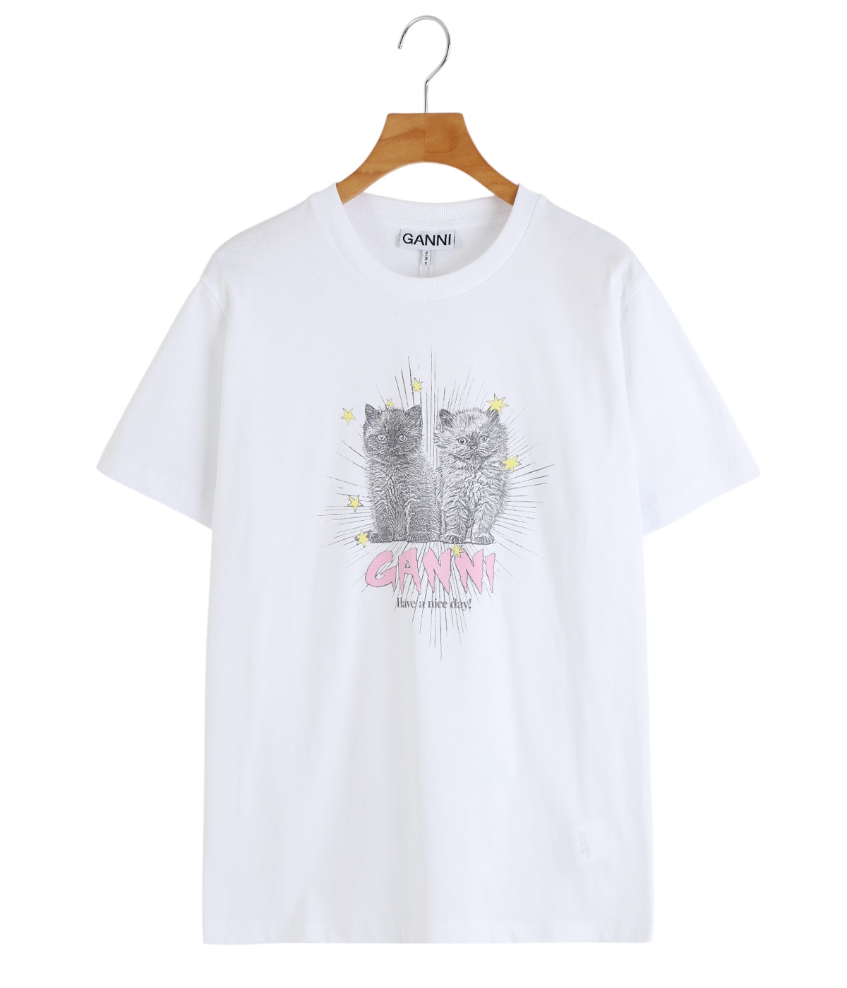 レディース】Basic Jersey Kittens Relaxed T-shirt | GANNI